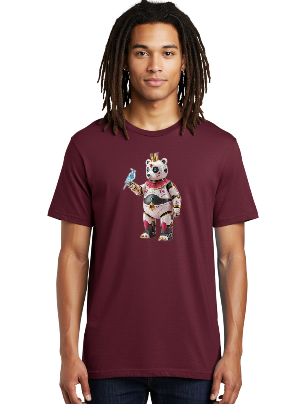 Panda-Figurine Men'S Graphic Tee, 100% Cotton, Comfortable Casual Summer Wear, Machine Washable, Vintage Camera, Old Camera, Antique Camera, Black Camera, Classic Photography, Photography Equipment, Nostalgic Device, Film Camera, Camera Art Bal043