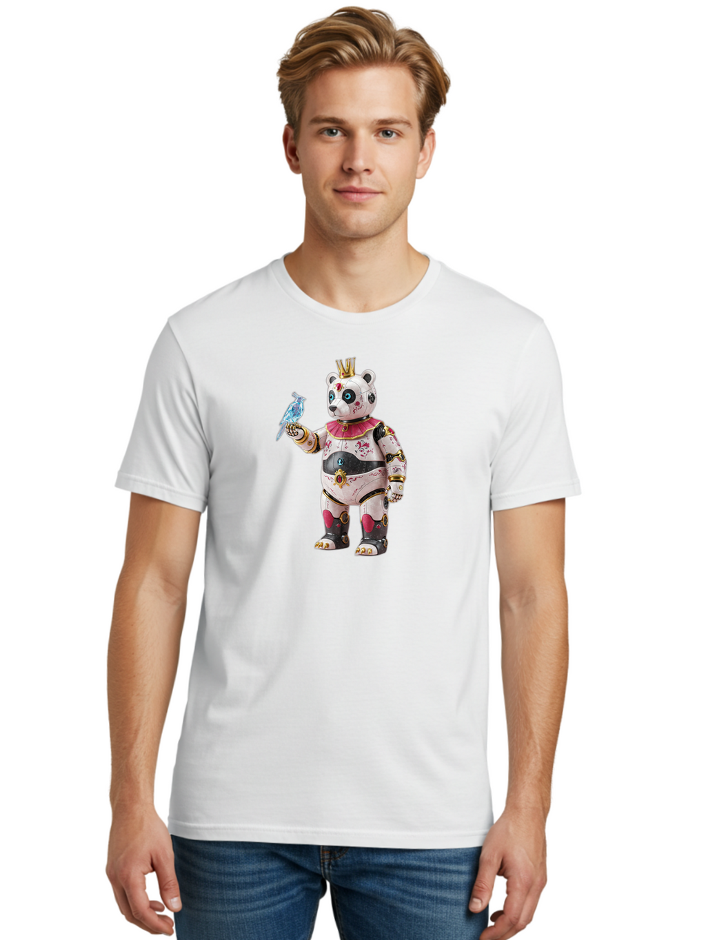 Panda-Figurine Men'S Graphic Tee, 100% Cotton, Comfortable Casual Summer Wear, Machine Washable, Vintage Camera, Old Camera, Antique Camera, Black Camera, Classic Photography, Photography Equipment, Nostalgic Device, Film Camera, Camera Art Bal043