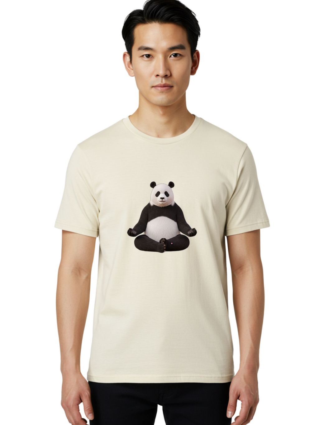Panda-In-Meditation-Pose Men'S Graphic Tee, 100% Cotton, Comfortable Casual Summer Wear, Machine Washable, Vintage Camera, Old Camera, Antique Camera, Black Camera, Classic Photography, Photography Equipment, Nostalgic Device, Film Camera, Bal044
