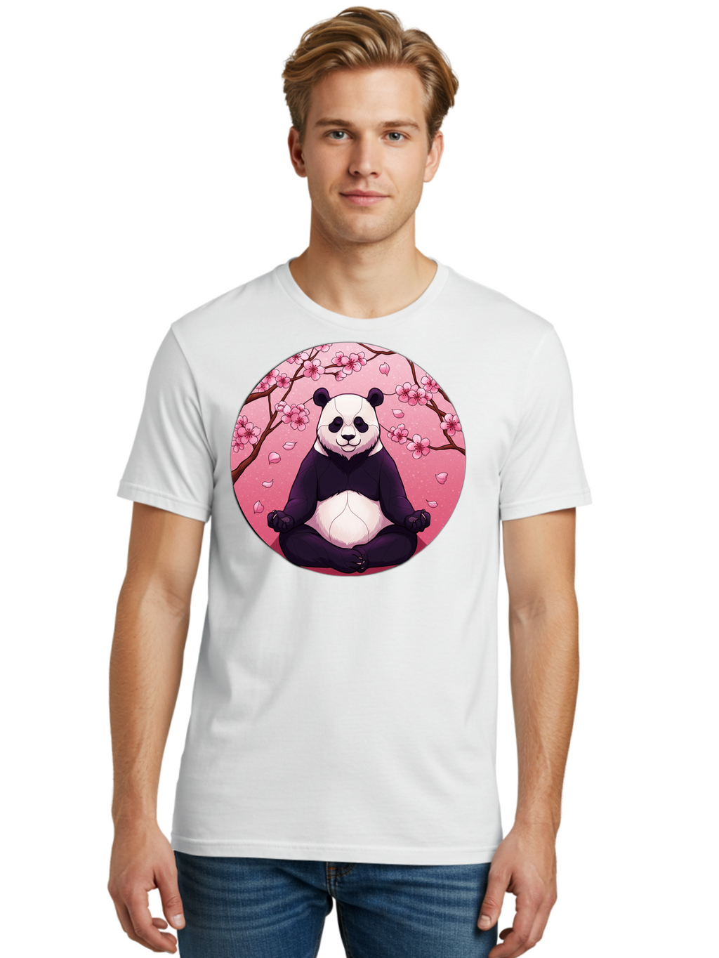 Panda-Meditation-Kawaii Men'S Graphic Tee, 100% Cotton, Comfortable Casual Summer Wear, Machine Washable, Vintage Camera, Old Camera, Antique Camera, Black Camera, Classic Photography, Photography Equipment, Nostalgic Device, Film Camera, Bal046