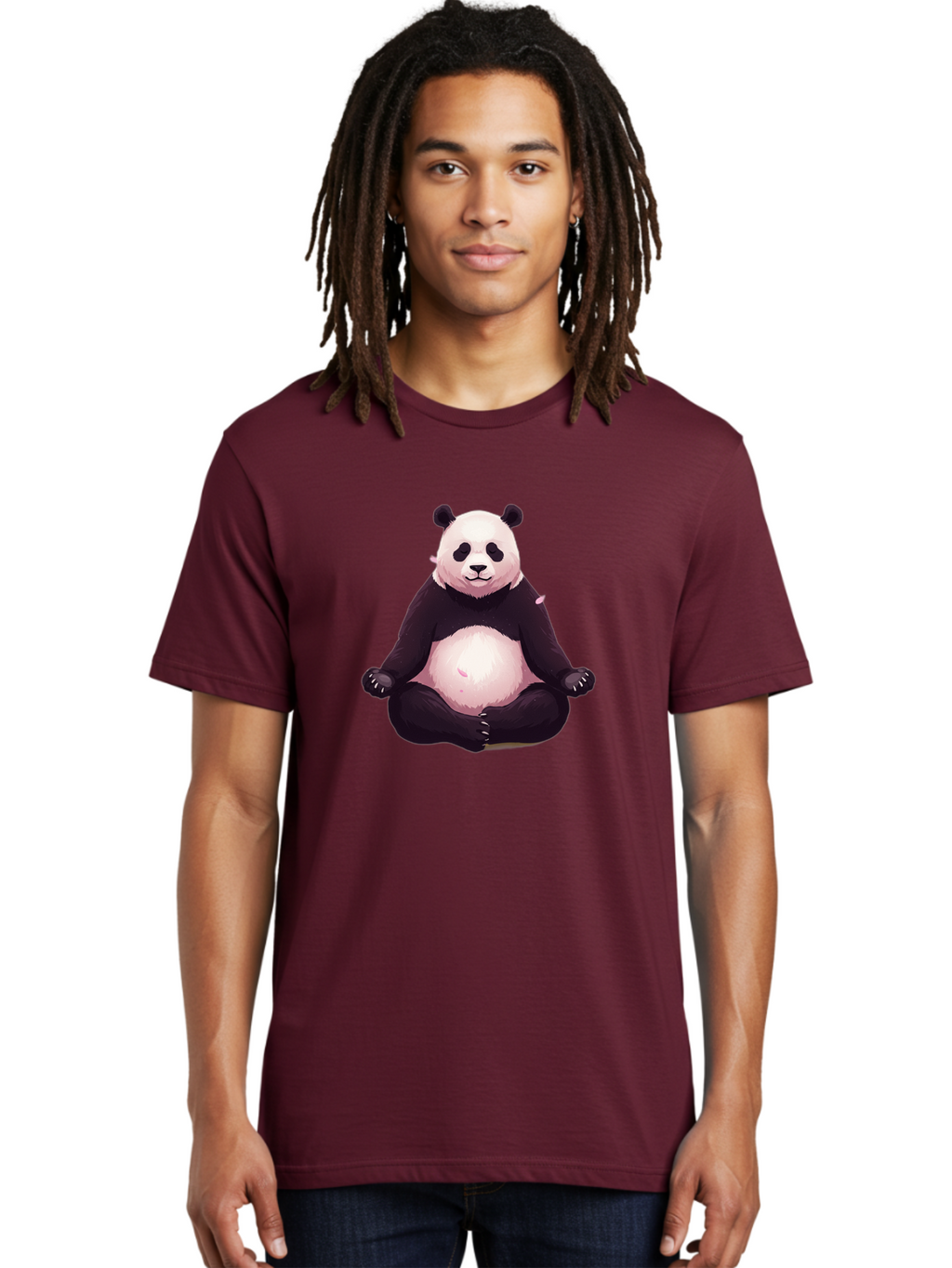 Panda-Meditation Men'S Graphic Tee, 100% Cotton, Comfortable Casual Summer Wear, Machine Washable, Vintage Camera, Old Camera, Antique Camera, Black Camera, Classic Photography, Photography Equipment, Nostalgic Device, Film Camera, Camera Art Bal047