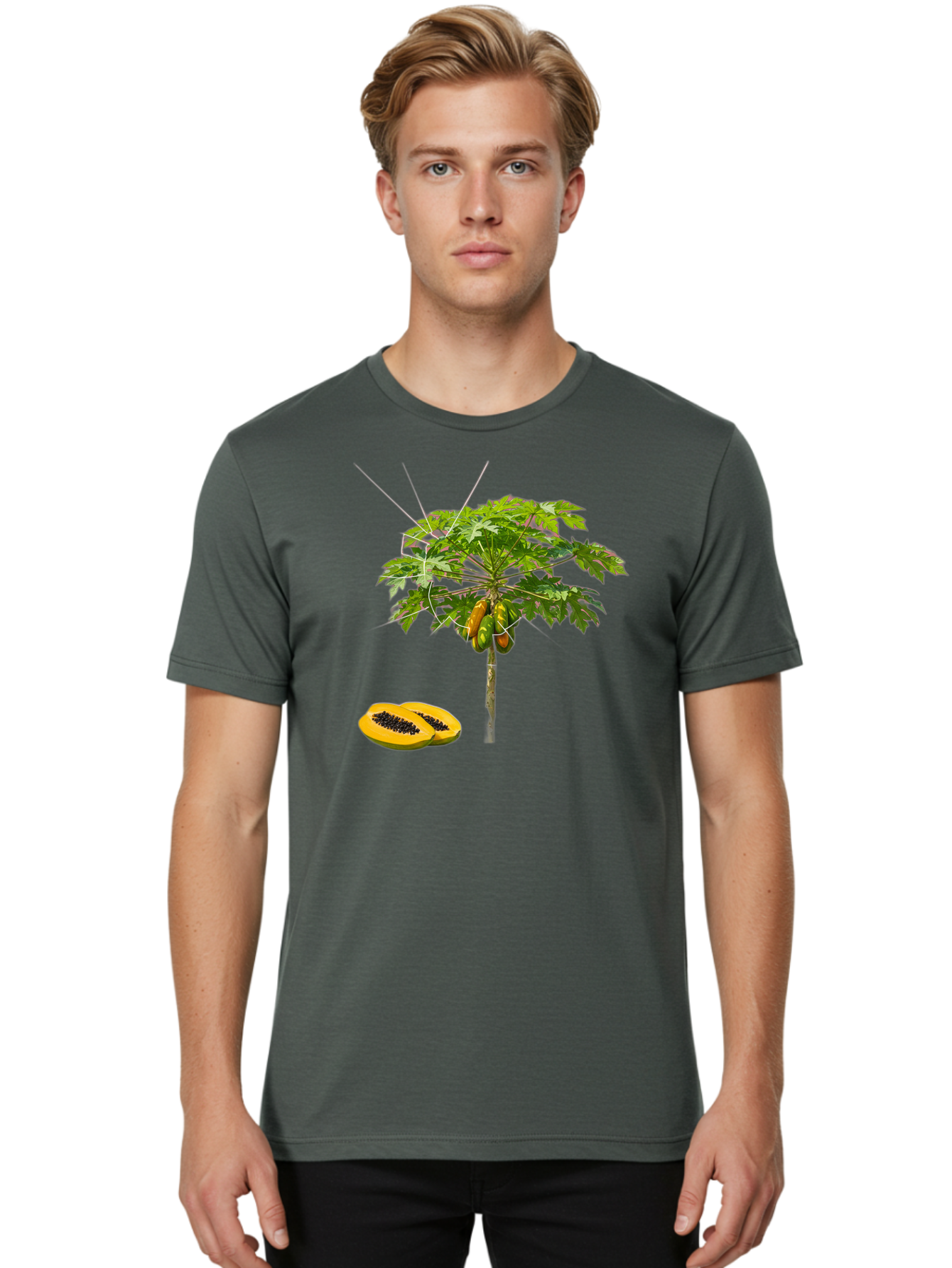 Papaya-Tree Men'S Graphic Tee, 100% Cotton, Comfortable Casual Summer Wear, Machine Washable, Vintage Camera, Old Camera, Antique Camera, Black Camera, Classic Photography, Photography Equipment, Nostalgic Device, Film Camera, Camera Art Bal048