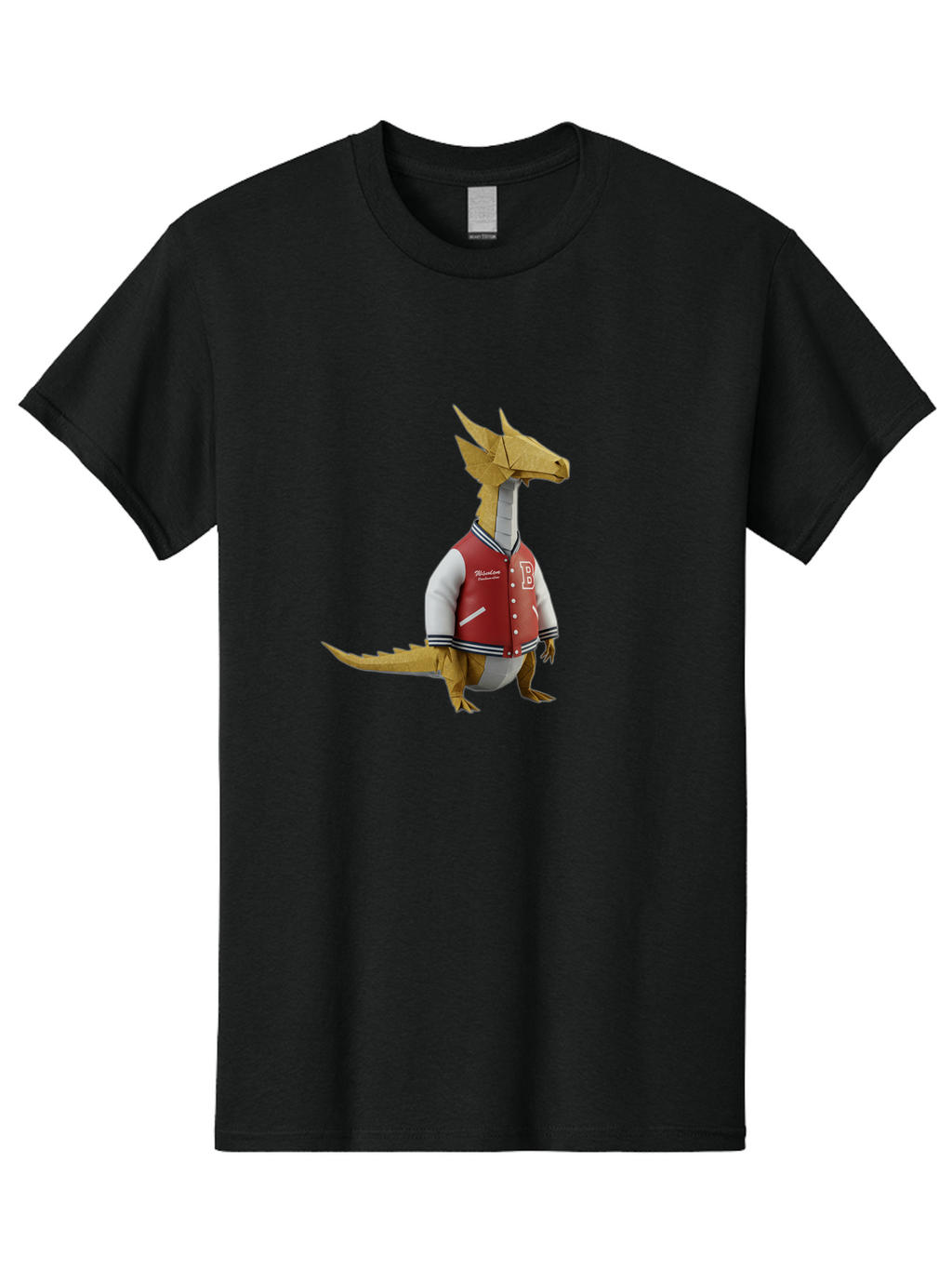 Paper-Dinosaur-Varsity-Jacket Men'S Graphic Tee, 100% Cotton, Comfortable Casual Summer Wear, Machine Washable, Vintage Camera, Old Camera, Antique Camera, Black Camera, Classic Photography, Photography Equipment, Nostalgic Device, Bal050