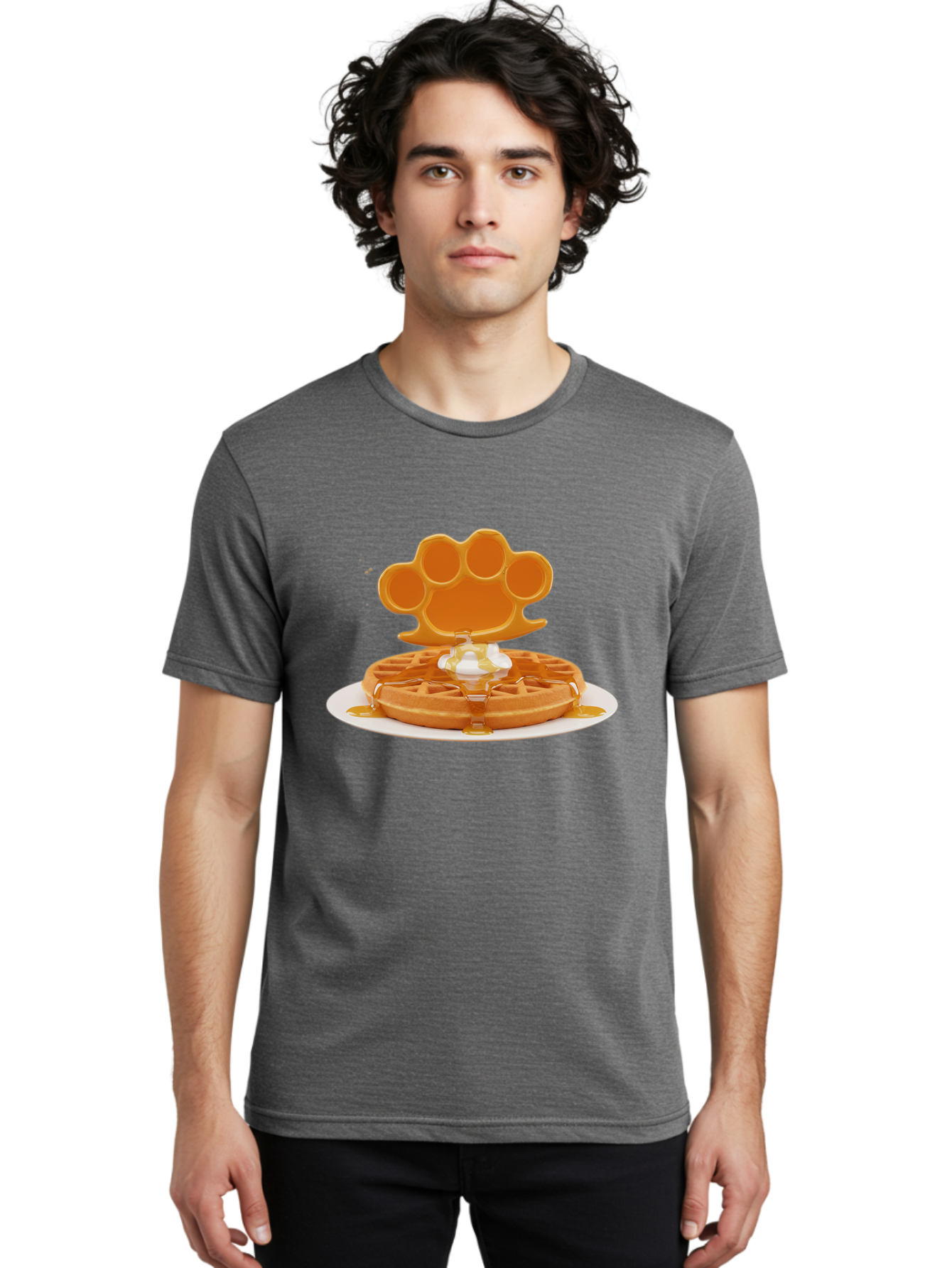 Paw-Waffle Men'S Graphic Tee, 100% Cotton, Comfortable Casual Summer Wear, Machine Washable, Vintage Camera, Old Camera, Antique Camera, Black Camera, Classic Photography, Photography Equipment, Nostalgic Device, Film Camera, Camera Art Bal055
