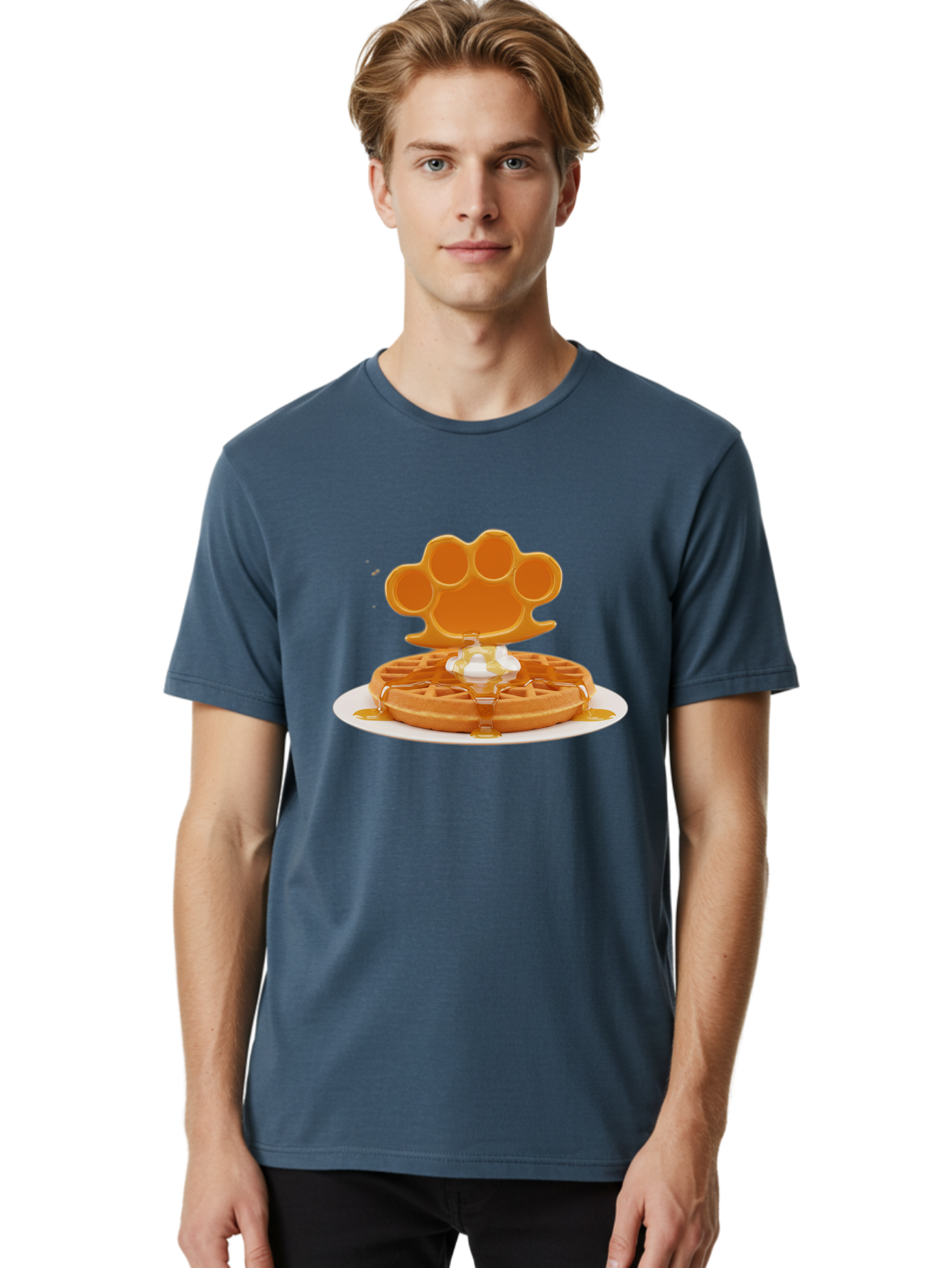 Paw-Waffle Men'S Graphic Tee, 100% Cotton, Comfortable Casual Summer Wear, Machine Washable, Vintage Camera, Old Camera, Antique Camera, Black Camera, Classic Photography, Photography Equipment, Nostalgic Device, Film Camera, Camera Art Bal055