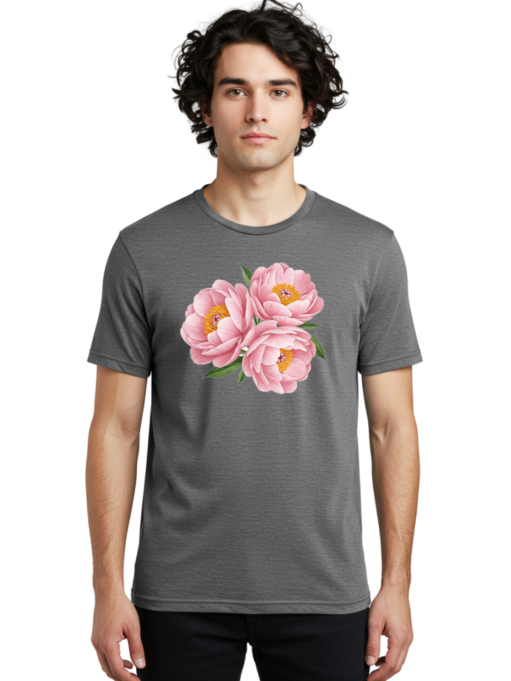 Peonies Men'S Graphic Tee, 100% Cotton, Comfortable Casual Summer Wear, Machine Washable, Vintage Camera, Old Camera, Antique Camera, Black Camera, Classic Photography, Photography Equipment, Nostalgic Device, Film Camera, Camera Art Bal071