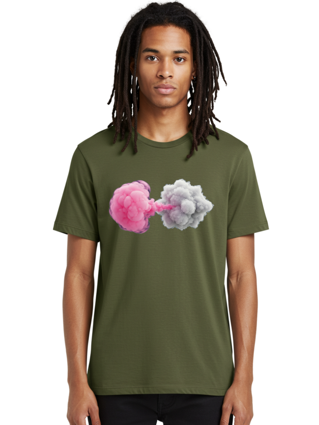Pink-And-White-Smoke-Bombs Men'S Graphic Tee, 100% Cotton, Comfortable Casual Summer Wear, Machine Washable, Vintage Camera, Old Camera, Antique Camera, Black Camera, Classic Photography, Photography Equipment, Nostalgic Device, Film Camera, Bal074