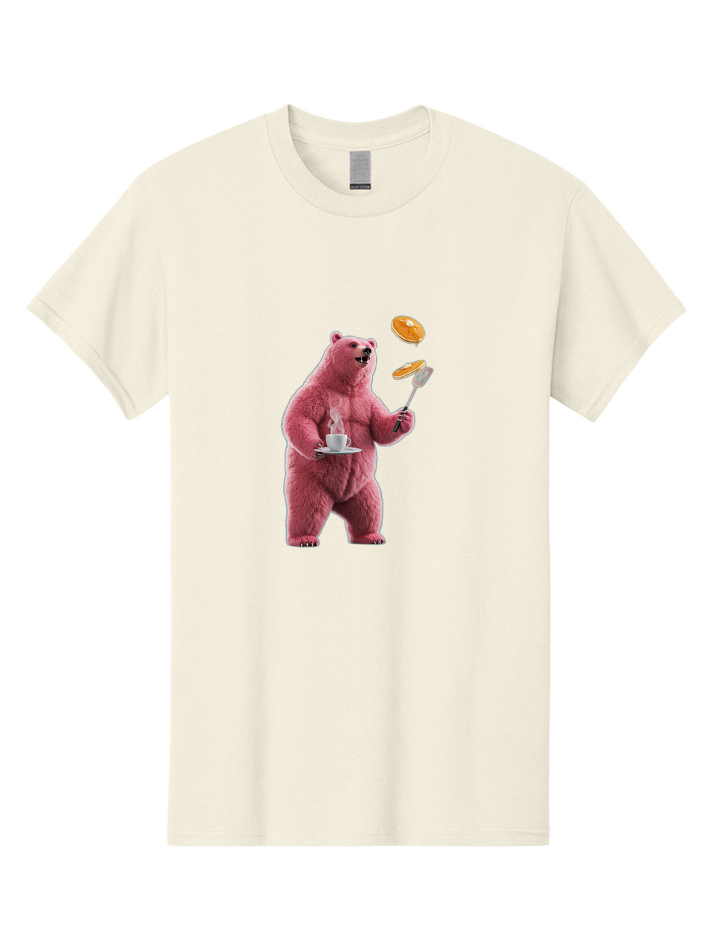 Pink-Bear-Cooking-Pancakes Men'S Graphic Tee, 100% Cotton, Comfortable Casual Summer Wear, Machine Washable, Vintage Camera, Old Camera, Antique Camera, Black Camera, Classic Photography, Photography Equipment, Nostalgic Device, Film Camera, Bal077