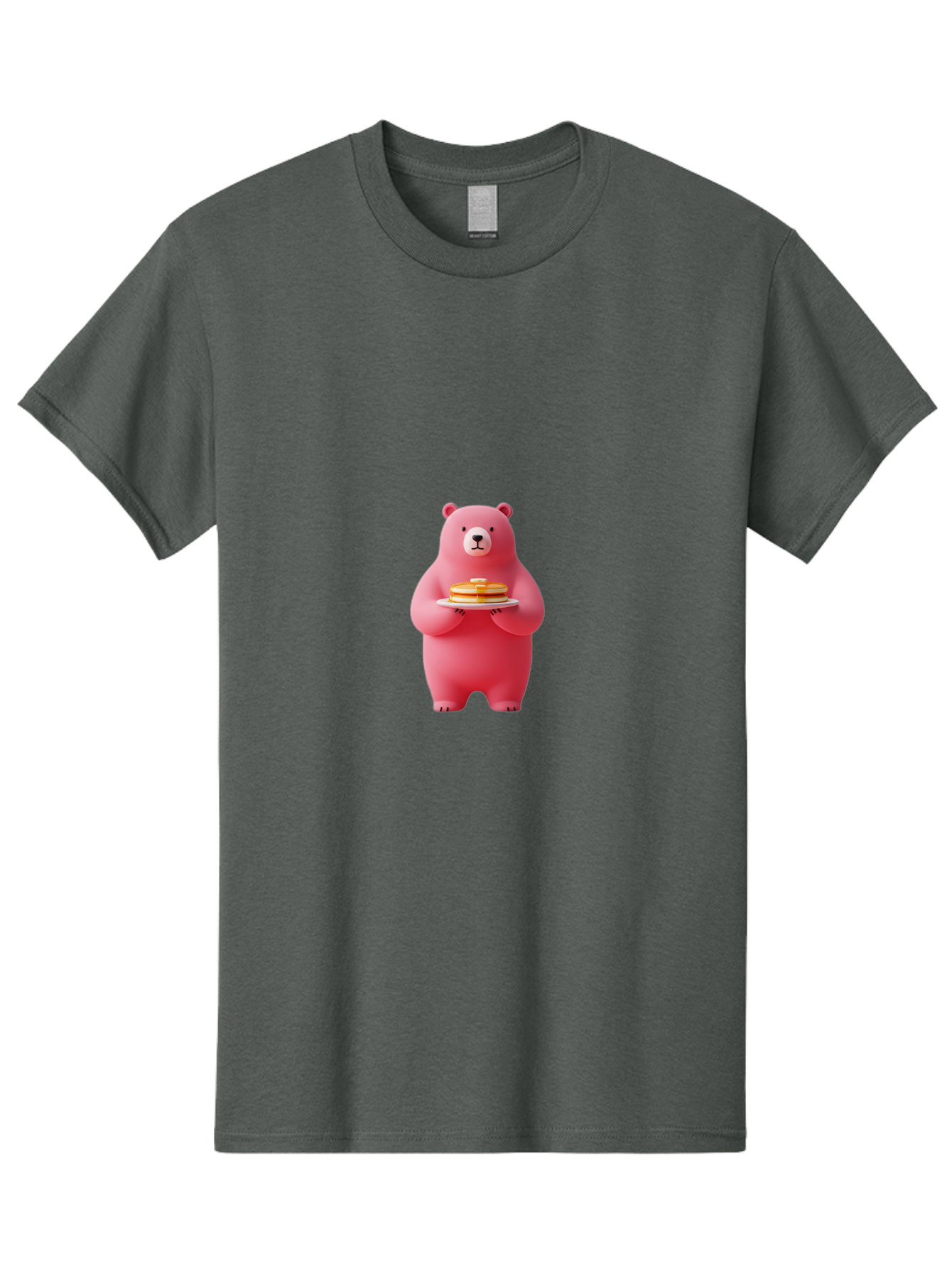 Pink-Bear-Holding-Pancakes Men'S Graphic Tee, 100% Cotton, Comfortable Casual Summer Wear, Machine Washable, Vintage Camera, Old Camera, Antique Camera, Black Camera, Classic Photography, Photography Equipment, Nostalgic Device, Film Camera, Bal079