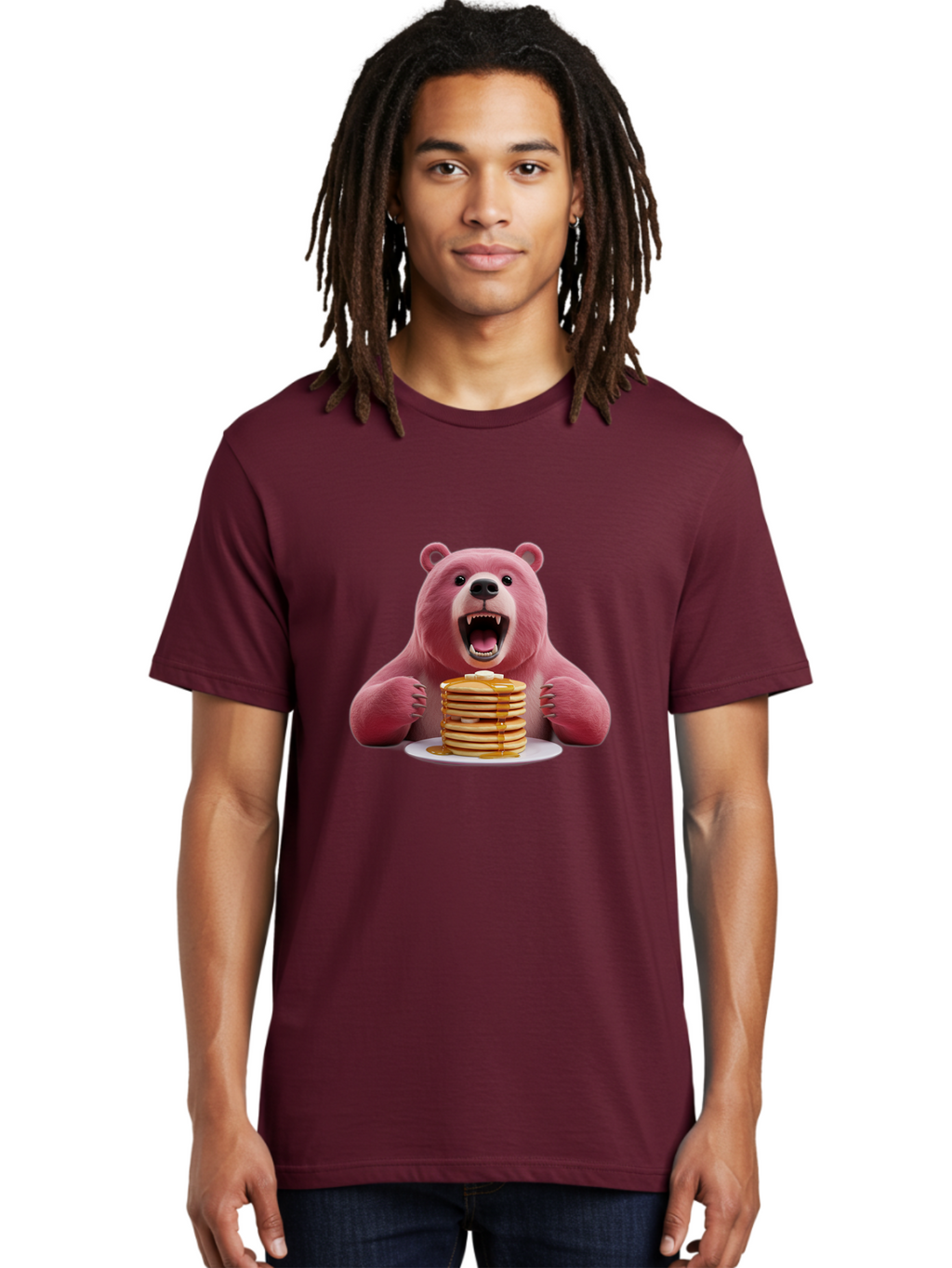 Pink-Bear-Pancakes Men'S Graphic Tee, 100% Cotton, Comfortable Casual Summer Wear, Machine Washable, Vintage Camera, Old Camera, Antique Camera, Black Camera, Classic Photography, Photography Equipment, Nostalgic Device, Film Camera, Bal081