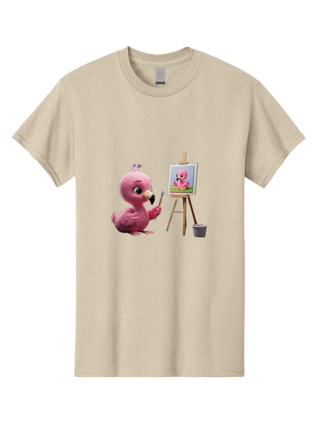 Pink-Bird-Painting Men'S Graphic Tee, 100% Cotton, Comfortable Casual Summer Wear, Machine Washable, Vintage Camera, Old Camera, Antique Camera, Black Camera, Classic Photography, Photography Equipment, Nostalgic Device, Film Camera, Bal083