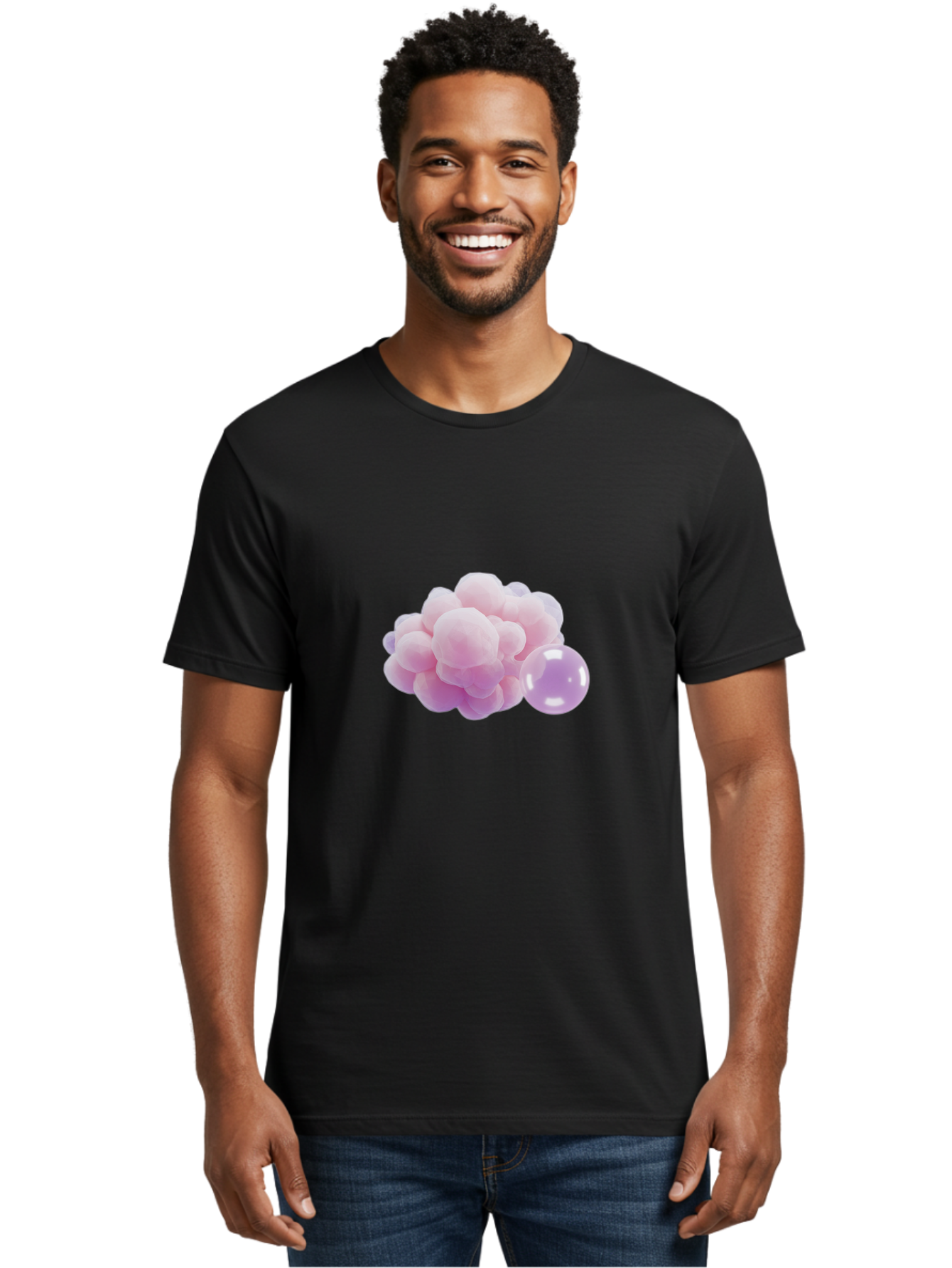 Pink-Bubbles Men'S Graphic Tee, 100% Cotton, Comfortable Casual Summer Wear, Machine Washable, Vintage Camera, Old Camera, Antique Camera, Black Camera, Classic Photography, Photography Equipment, Nostalgic Device, Film Camera, Camera Art Bal085