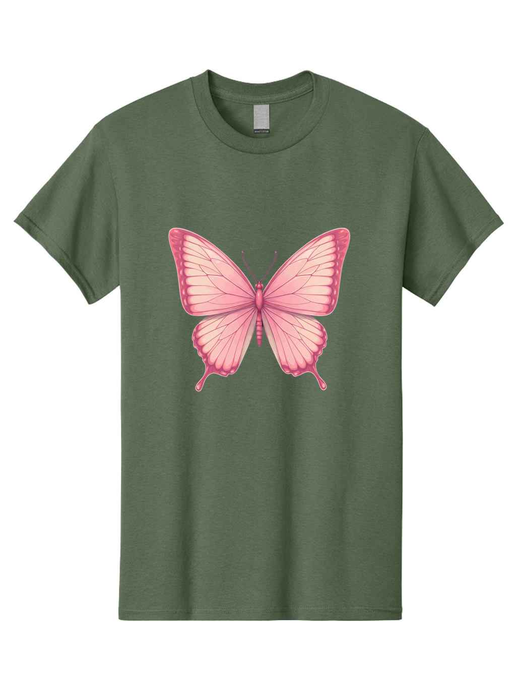 Pink-Butterfly-2 Men'S Graphic Tee, 100% Cotton, Comfortable Casual Summer Wear, Machine Washable, Vintage Camera, Old Camera, Antique Camera, Black Camera, Classic Photography, Photography Equipment, Nostalgic Device, Film Camera, Camera Art Bal087