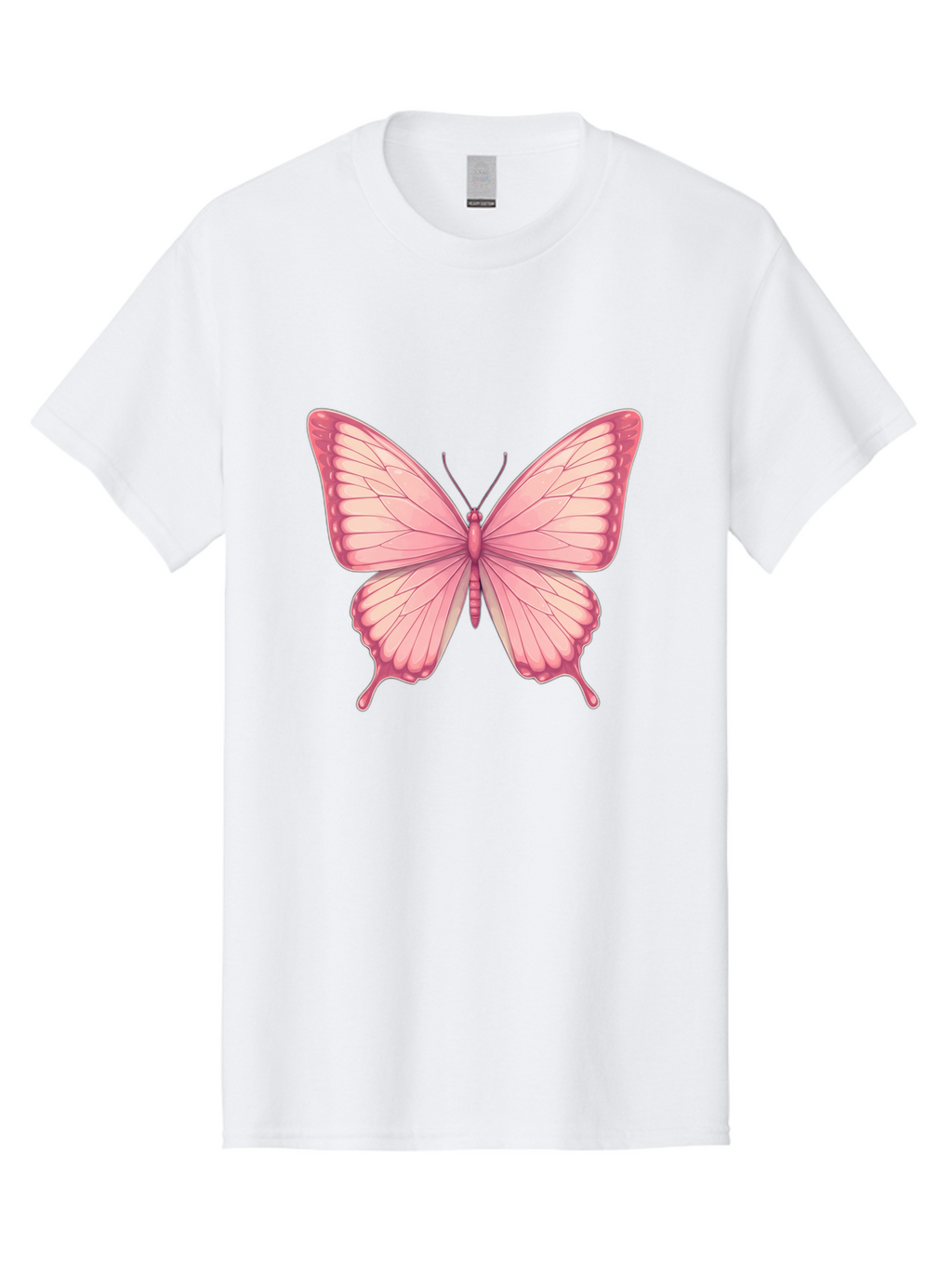 Pink-Butterfly-2 Men'S Graphic Tee, 100% Cotton, Comfortable Casual Summer Wear, Machine Washable, Vintage Camera, Old Camera, Antique Camera, Black Camera, Classic Photography, Photography Equipment, Nostalgic Device, Film Camera, Camera Art Bal087