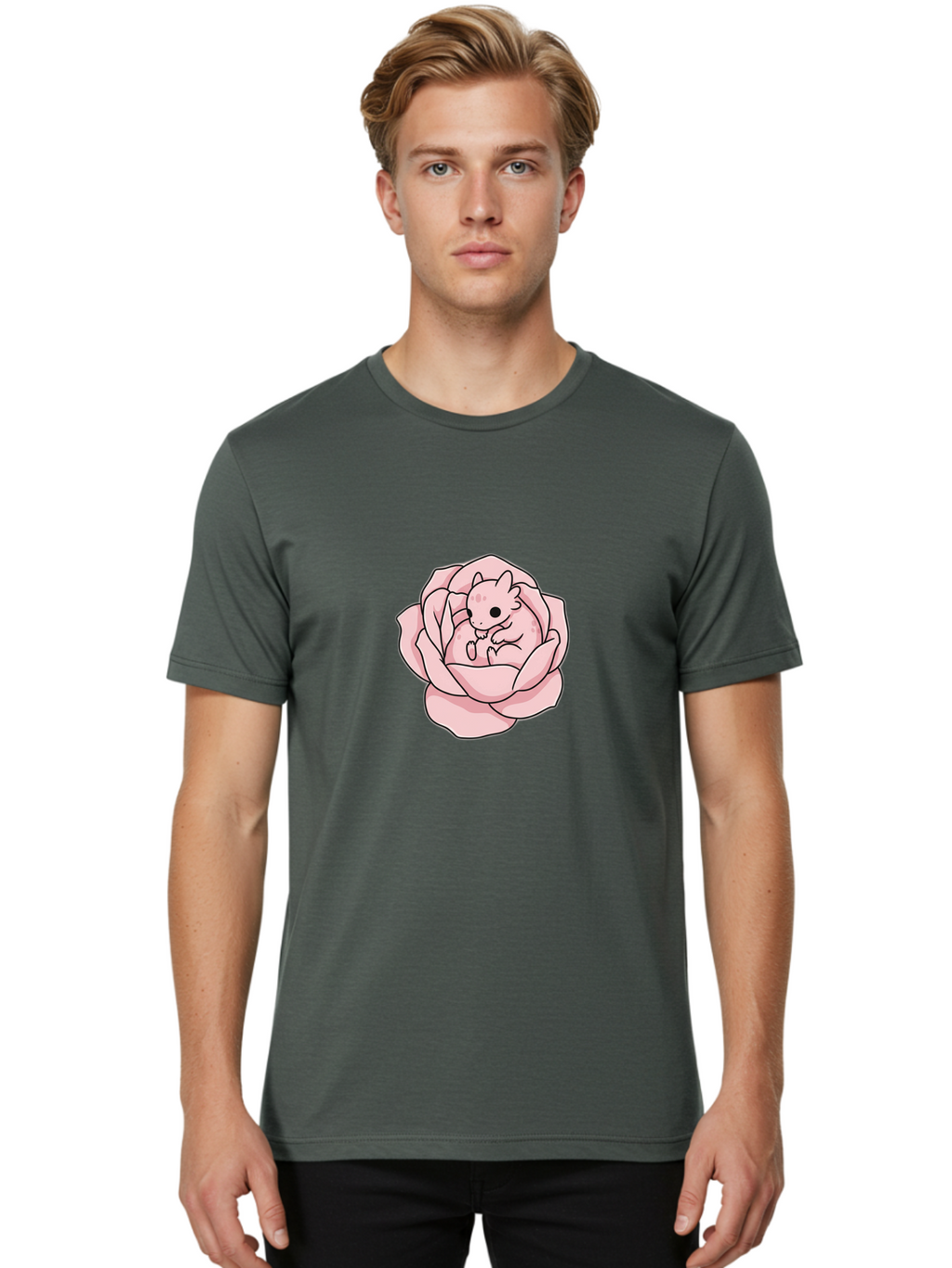 Pink-Cat-In-Flower Men'S Graphic Tee, 100% Cotton, Comfortable Casual Summer Wear, Machine Washable, Vintage Camera, Old Camera, Antique Camera, Black Camera, Classic Photography, Photography Equipment, Nostalgic Device, Film Camera, Bal090