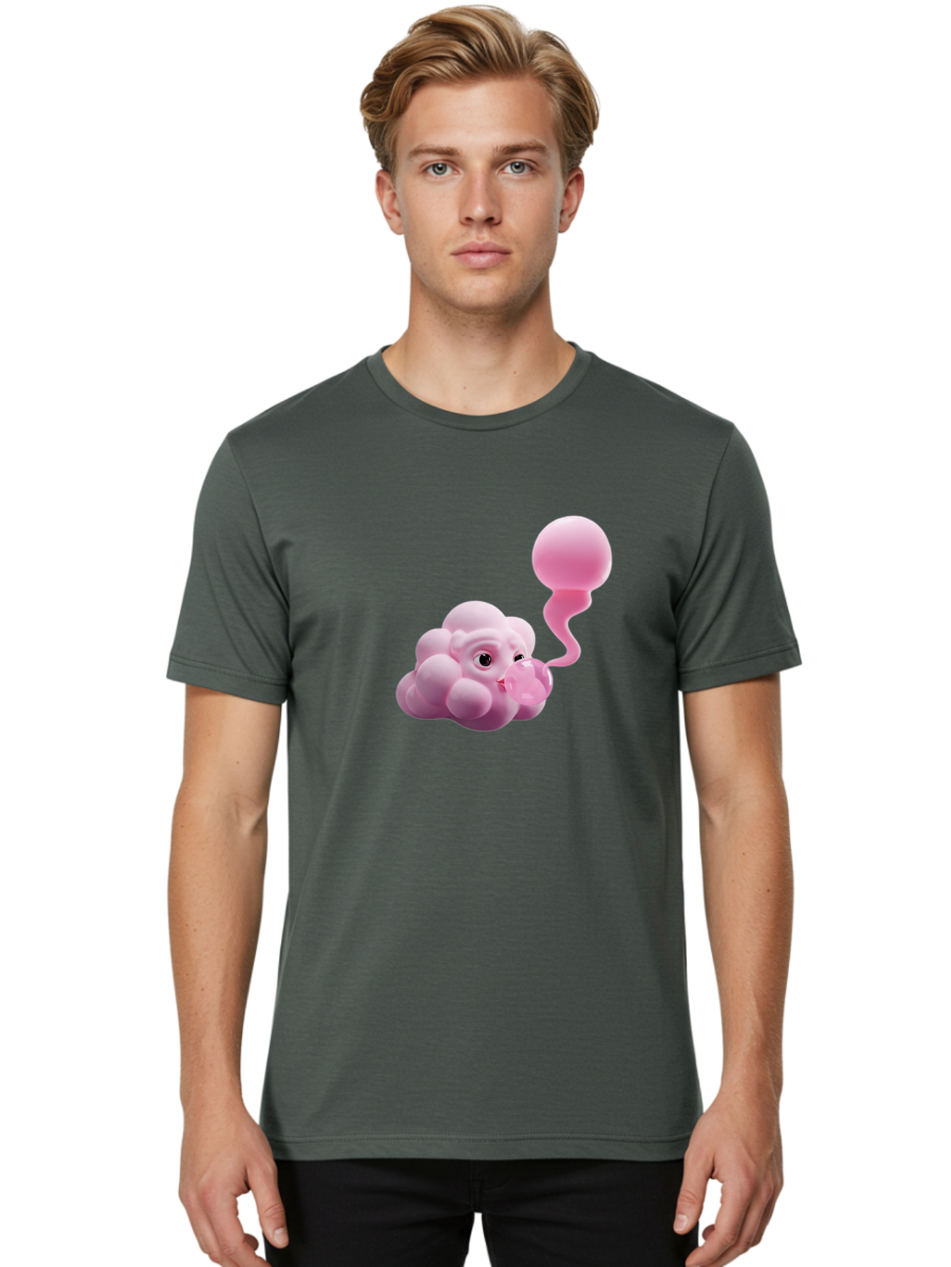 Pink-Cloud-Balloon Men'S Graphic Tee, 100% Cotton, Comfortable Casual Summer Wear, Machine Washable, Vintage Camera, Old Camera, Antique Camera, Black Camera, Classic Photography, Photography Equipment, Nostalgic Device, Film Camera, Bal091