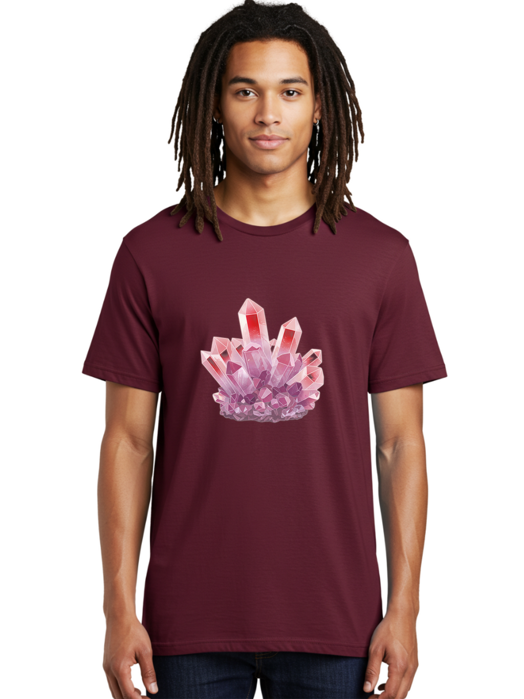 Pink-Crystal-Cluster Men'S Graphic Tee, 100% Cotton, Comfortable Casual Summer Wear, Machine Washable, Vintage Camera, Old Camera, Antique Camera, Black Camera, Classic Photography, Photography Equipment, Nostalgic Device, Film Camera, Bal094