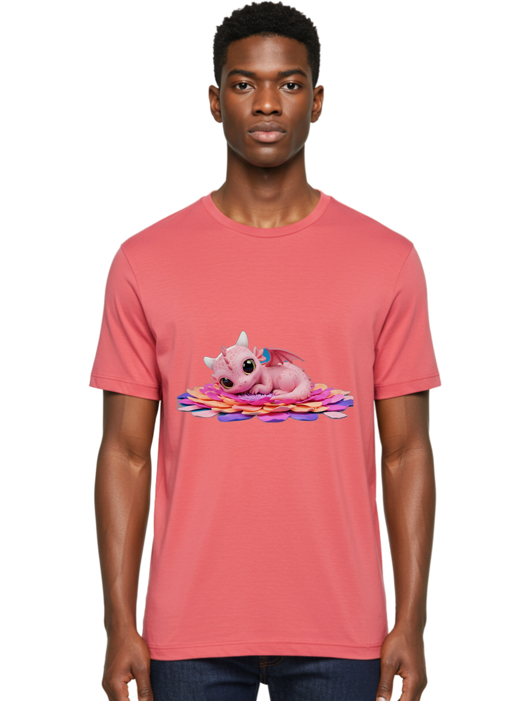 Pink-Dragon-2 Men'S Graphic Tee, 100% Cotton, Comfortable Casual Summer Wear, Machine Washable, Vintage Camera, Old Camera, Antique Camera, Black Camera, Classic Photography, Photography Equipment, Nostalgic Device, Film Camera, Camera Art Bal102
