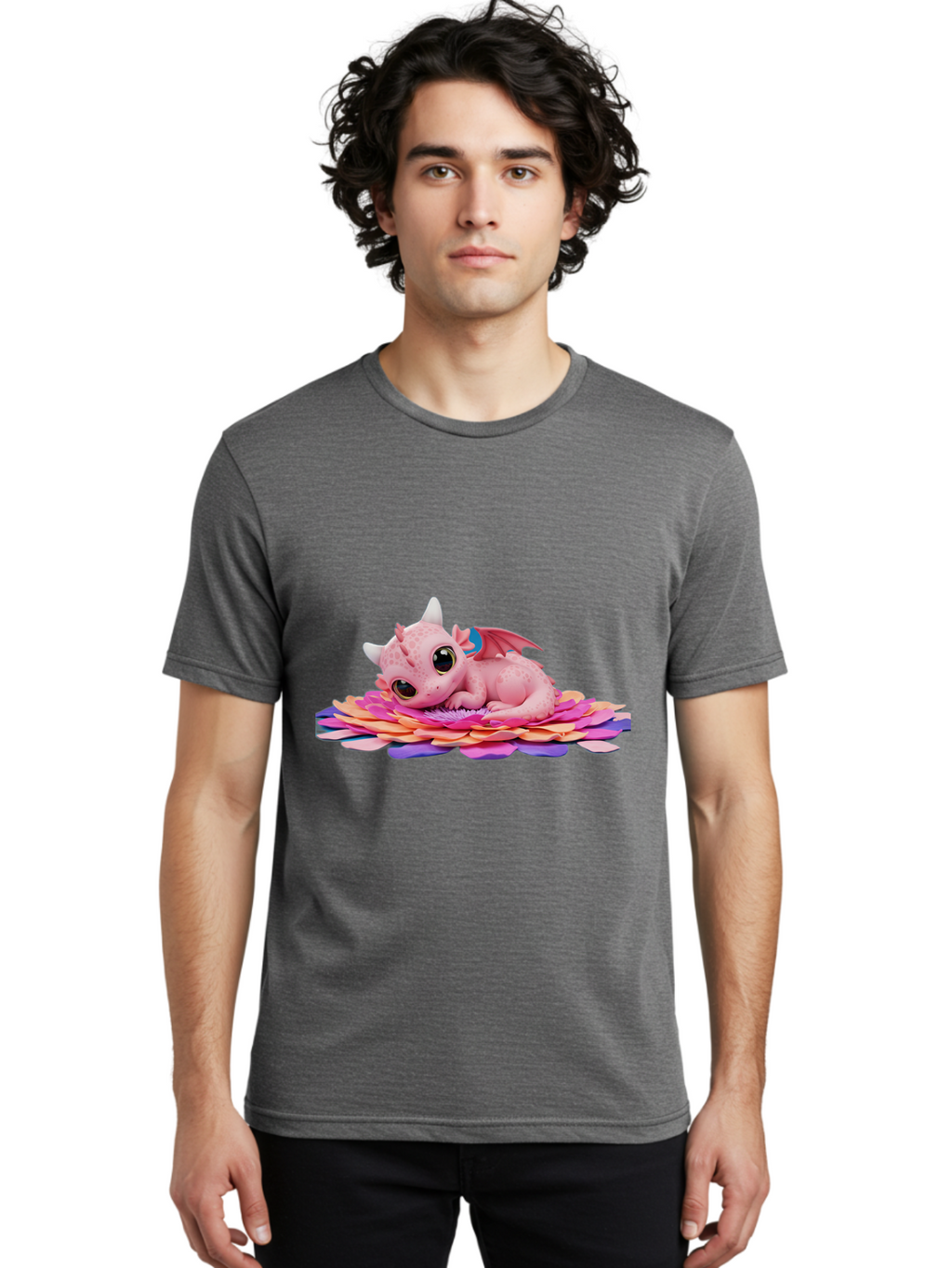 Pink-Dragon-2 Men'S Graphic Tee, 100% Cotton, Comfortable Casual Summer Wear, Machine Washable, Vintage Camera, Old Camera, Antique Camera, Black Camera, Classic Photography, Photography Equipment, Nostalgic Device, Film Camera, Camera Art Bal102