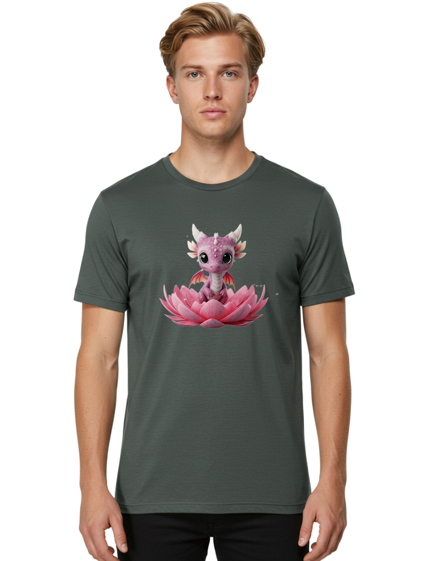 Pink-Dragon-3 Men'S Graphic Tee, 100% Cotton, Comfortable Casual Summer Wear, Machine Washable, Vintage Camera, Old Camera, Antique Camera, Black Camera, Classic Photography, Photography Equipment, Nostalgic Device, Film Camera, Camera Art Bal103