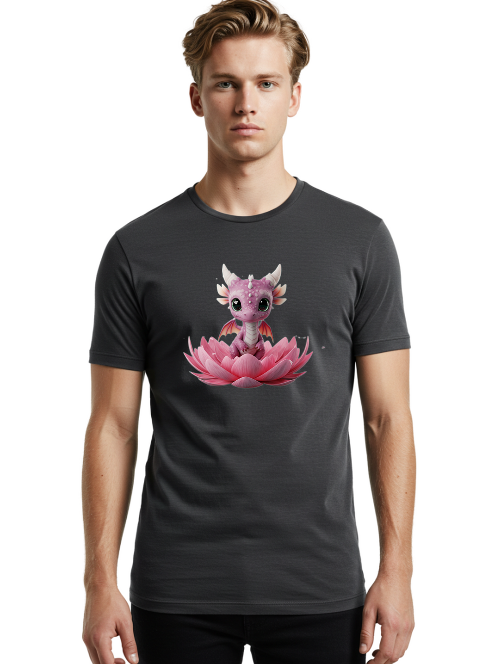 Pink-Dragon-3 Men'S Graphic Tee, 100% Cotton, Comfortable Casual Summer Wear, Machine Washable, Vintage Camera, Old Camera, Antique Camera, Black Camera, Classic Photography, Photography Equipment, Nostalgic Device, Film Camera, Camera Art Bal103