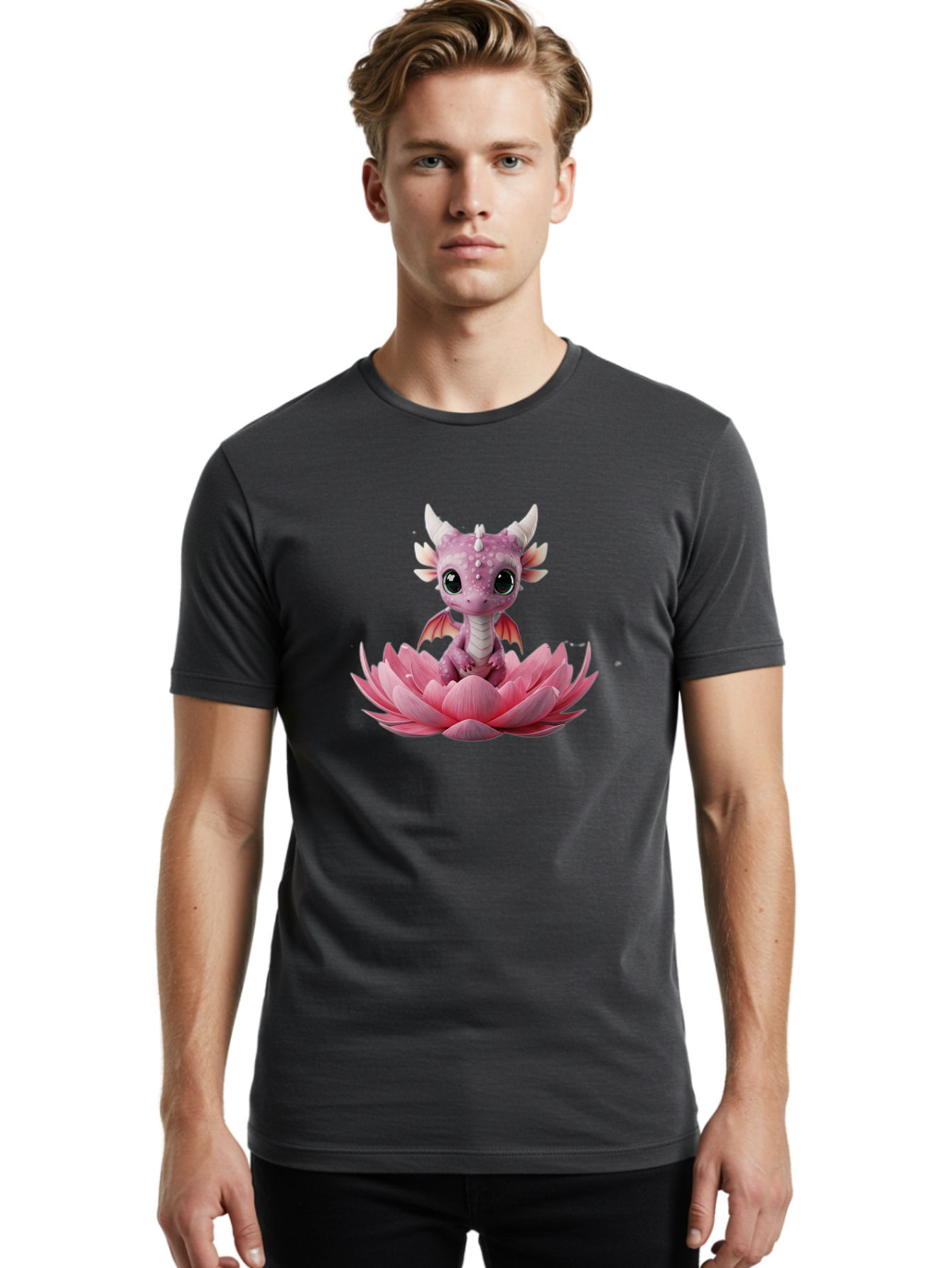 Pink-Dragon-3 Men'S Graphic Tee, 100% Cotton, Comfortable Casual Summer Wear, Machine Washable, Vintage Camera, Old Camera, Antique Camera, Black Camera, Classic Photography, Photography Equipment, Nostalgic Device, Film Camera, Camera Art Bal103