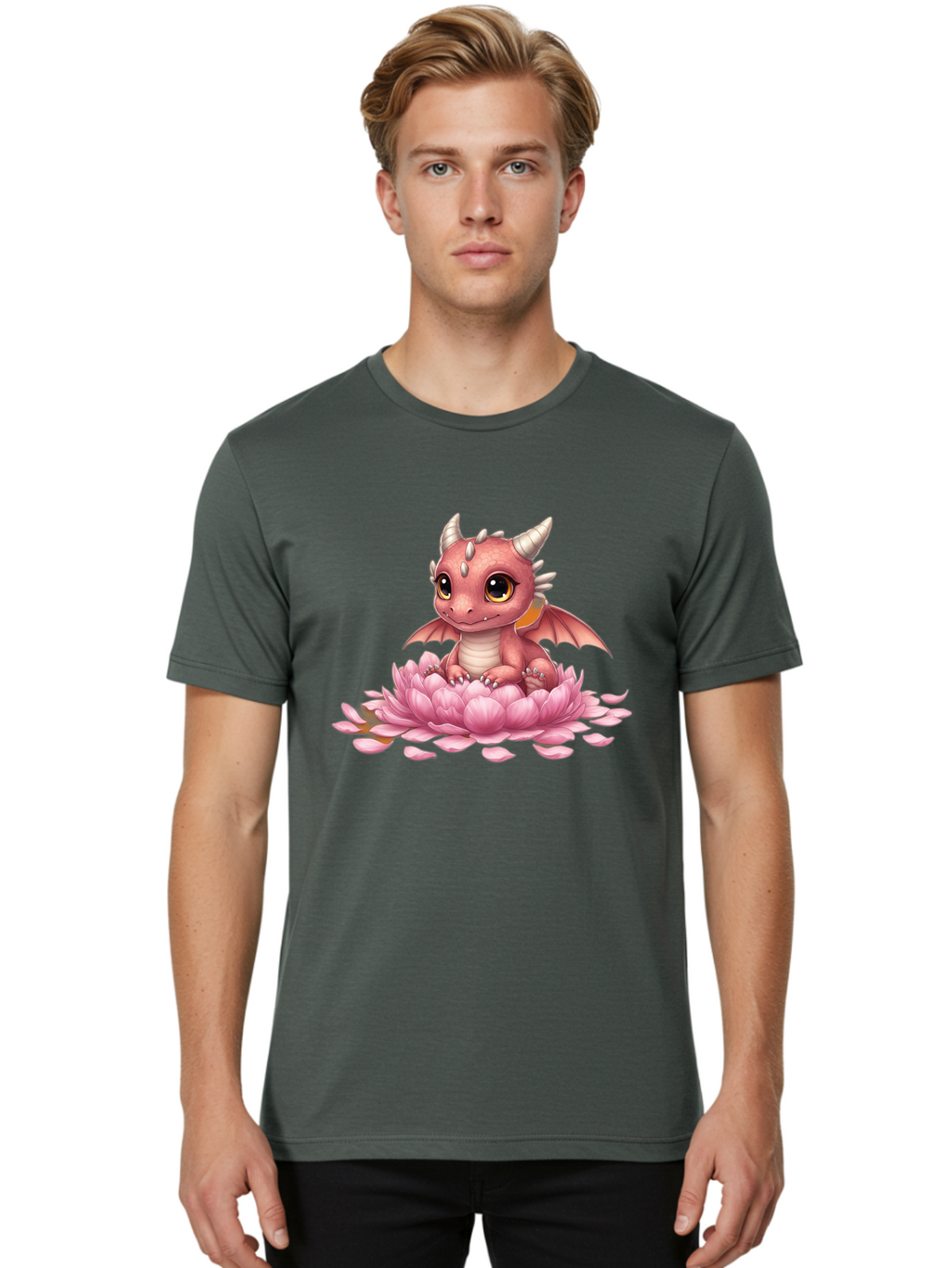 Pink-Dragon-On-Flower Men'S Graphic Tee, 100% Cotton, Comfortable Casual Summer Wear, Machine Washable, Vintage Camera, Old Camera, Antique Camera, Black Camera, Classic Photography, Photography Equipment, Nostalgic Device, Film Camera, Bal106