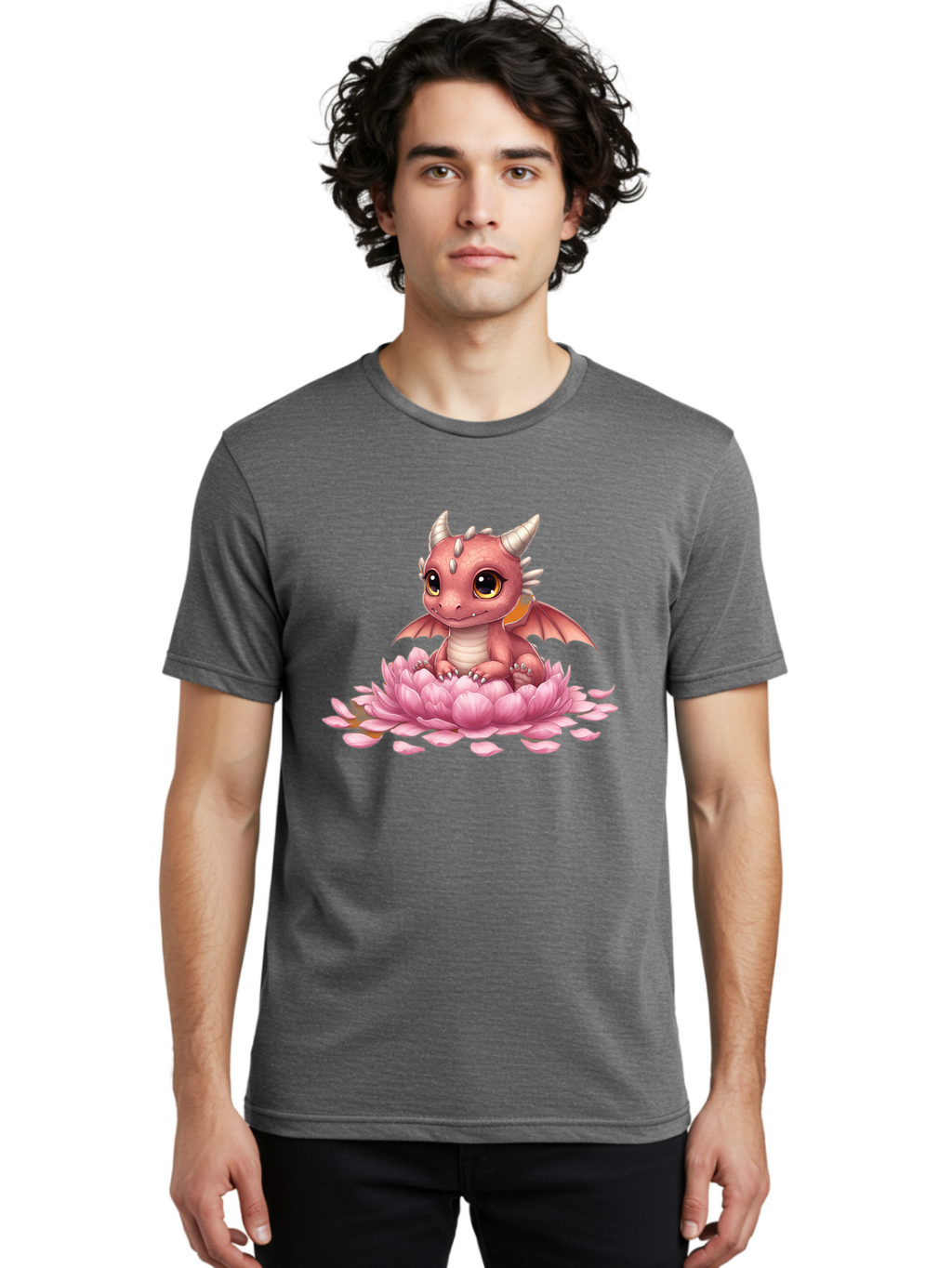 Pink-Dragon-On-Flower Men'S Graphic Tee, 100% Cotton, Comfortable Casual Summer Wear, Machine Washable, Vintage Camera, Old Camera, Antique Camera, Black Camera, Classic Photography, Photography Equipment, Nostalgic Device, Film Camera, Bal106