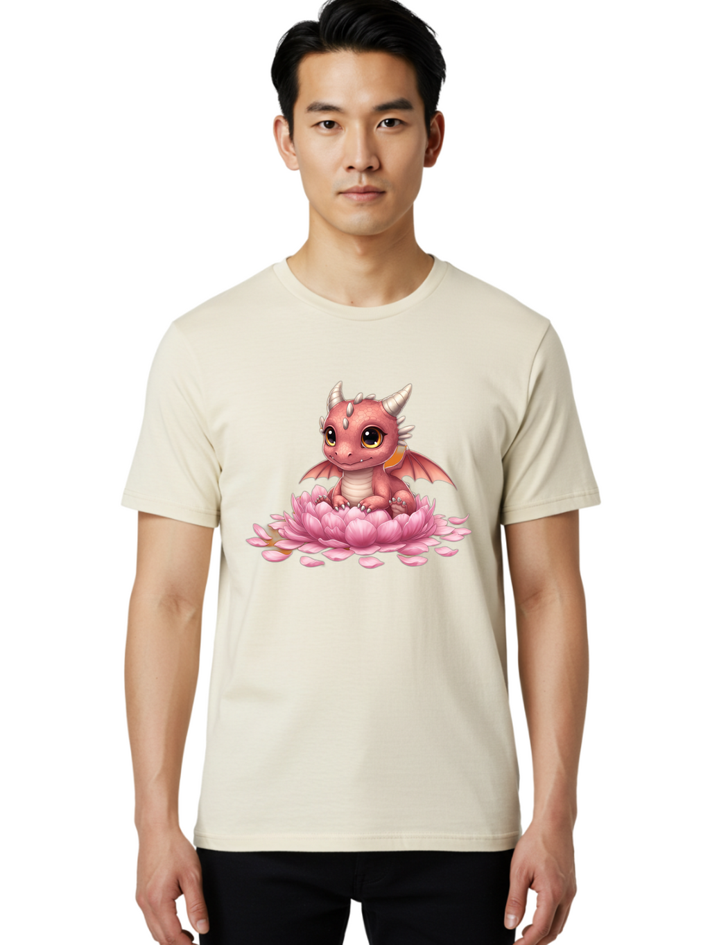 Pink-Dragon-On-Flower Men'S Graphic Tee, 100% Cotton, Comfortable Casual Summer Wear, Machine Washable, Vintage Camera, Old Camera, Antique Camera, Black Camera, Classic Photography, Photography Equipment, Nostalgic Device, Film Camera, Bal106