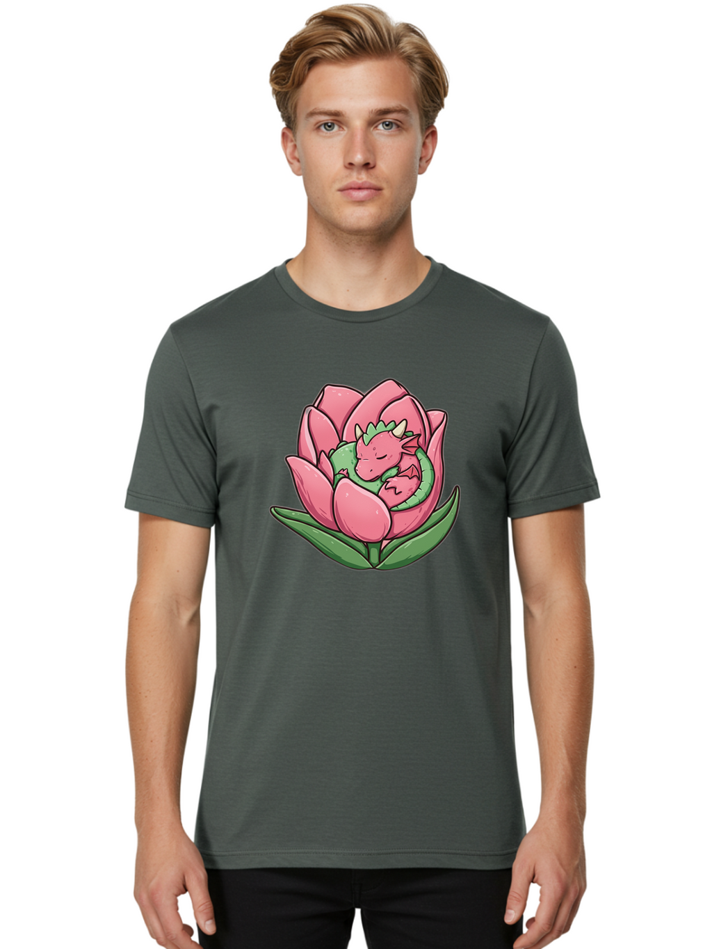 Pink-Dragon-Sleeping-In-Lotus-Flower Men'S Graphic Tee, 100% Cotton, Comfortable Casual Summer Wear, Machine Washable, Vintage Camera, Old Camera, Antique Camera, Black Camera, Classic Photography, Photography Equipment, Nostalgic Device, Bal107