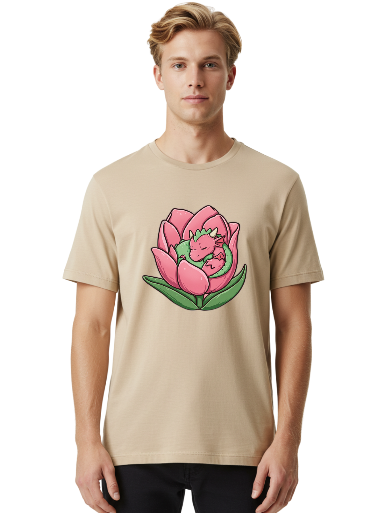 Pink-Dragon-Sleeping-In-Lotus-Flower Men'S Graphic Tee, 100% Cotton, Comfortable Casual Summer Wear, Machine Washable, Vintage Camera, Old Camera, Antique Camera, Black Camera, Classic Photography, Photography Equipment, Nostalgic Device, Bal107