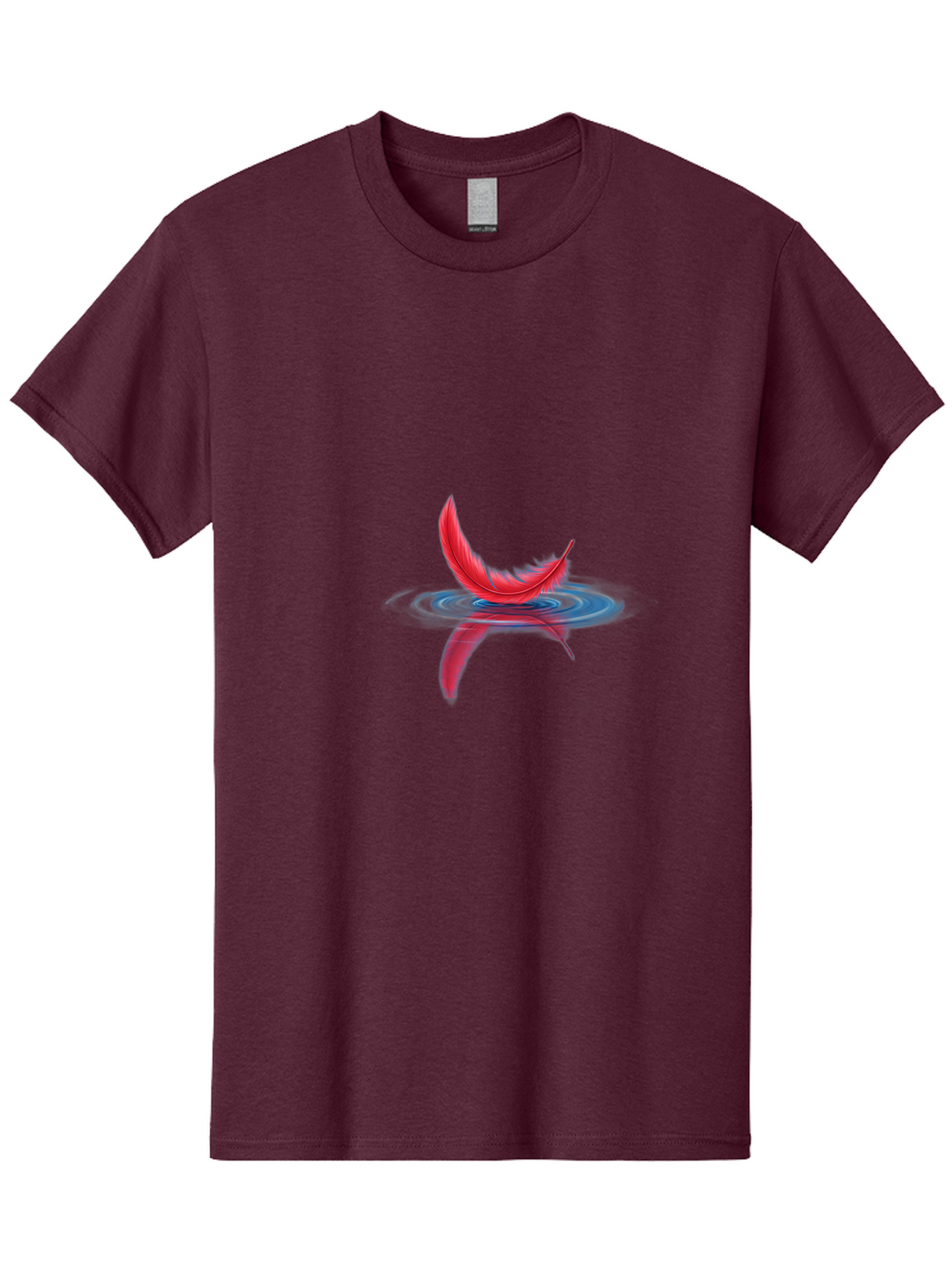 Pink-Feathers-On-Water Men'S Graphic Tee, 100% Cotton, Comfortable Casual Summer Wear, Machine Washable, Vintage Camera, Old Camera, Antique Camera, Black Camera, Classic Photography, Photography Equipment, Nostalgic Device, Film Camera, Bal112