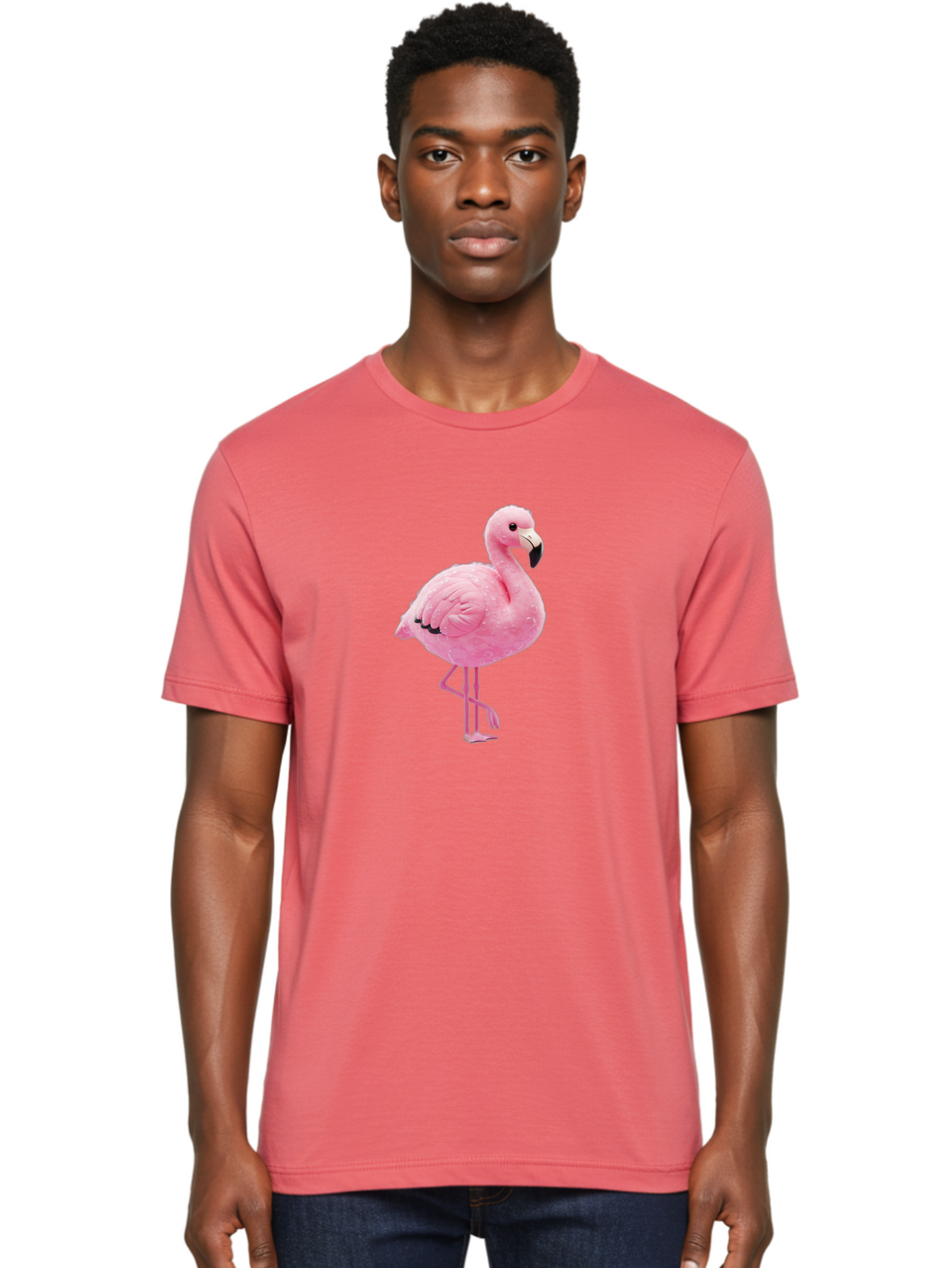 Pink-Flamingo-1 Men'S Graphic Tee, 100% Cotton, Comfortable Casual Summer Wear, Machine Washable, Vintage Camera, Old Camera, Antique Camera, Black Camera, Classic Photography, Photography Equipment, Nostalgic Device, Film Camera, Camera Art Bal113