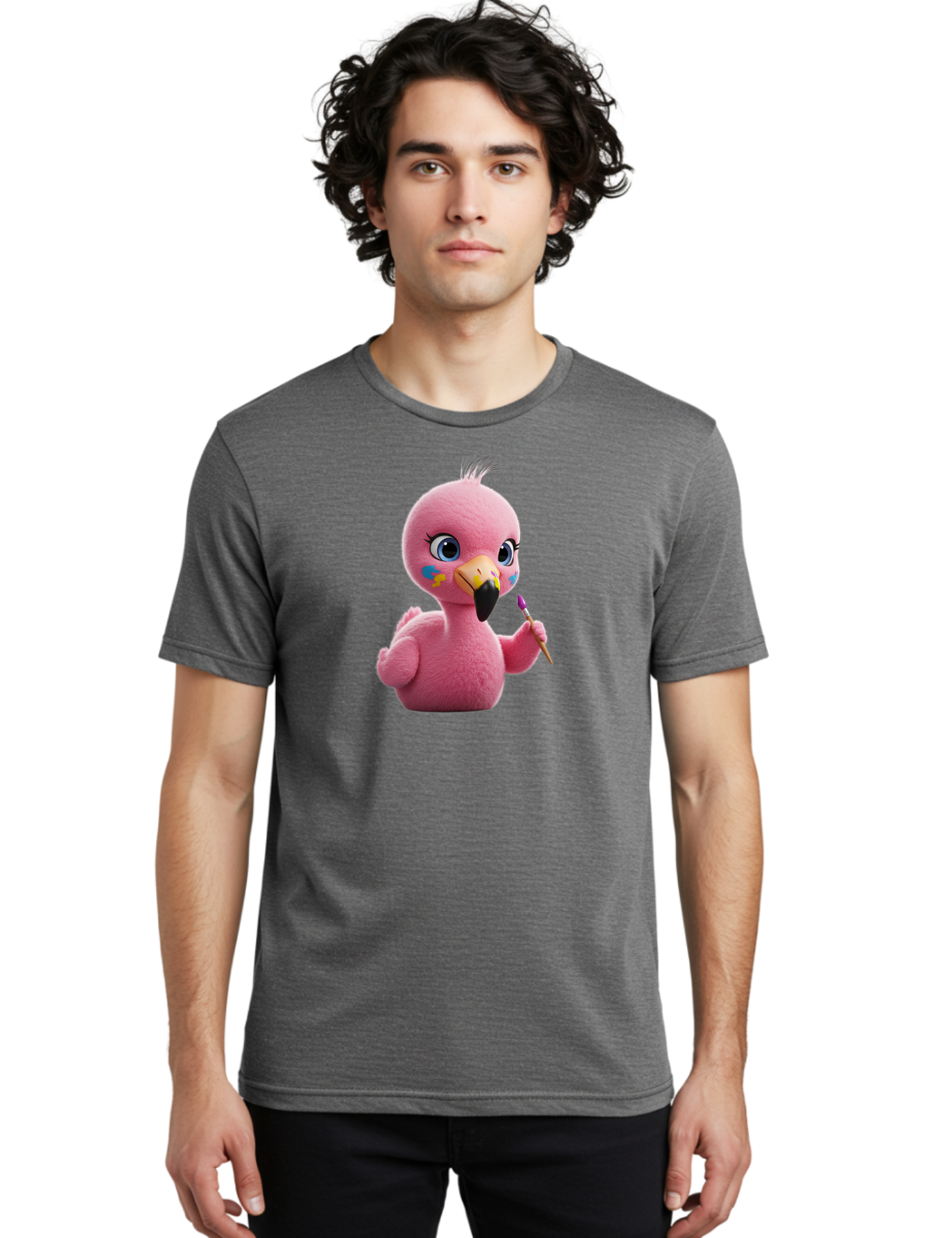 Pink-Flamingo-10 Men'S Graphic Tee, 100% Cotton, Comfortable Casual Summer Wear, Machine Washable, Vintage Camera, Old Camera, Antique Camera, Black Camera, Classic Photography, Photography Equipment, Nostalgic Device, Film Camera, Camera Art Bal114