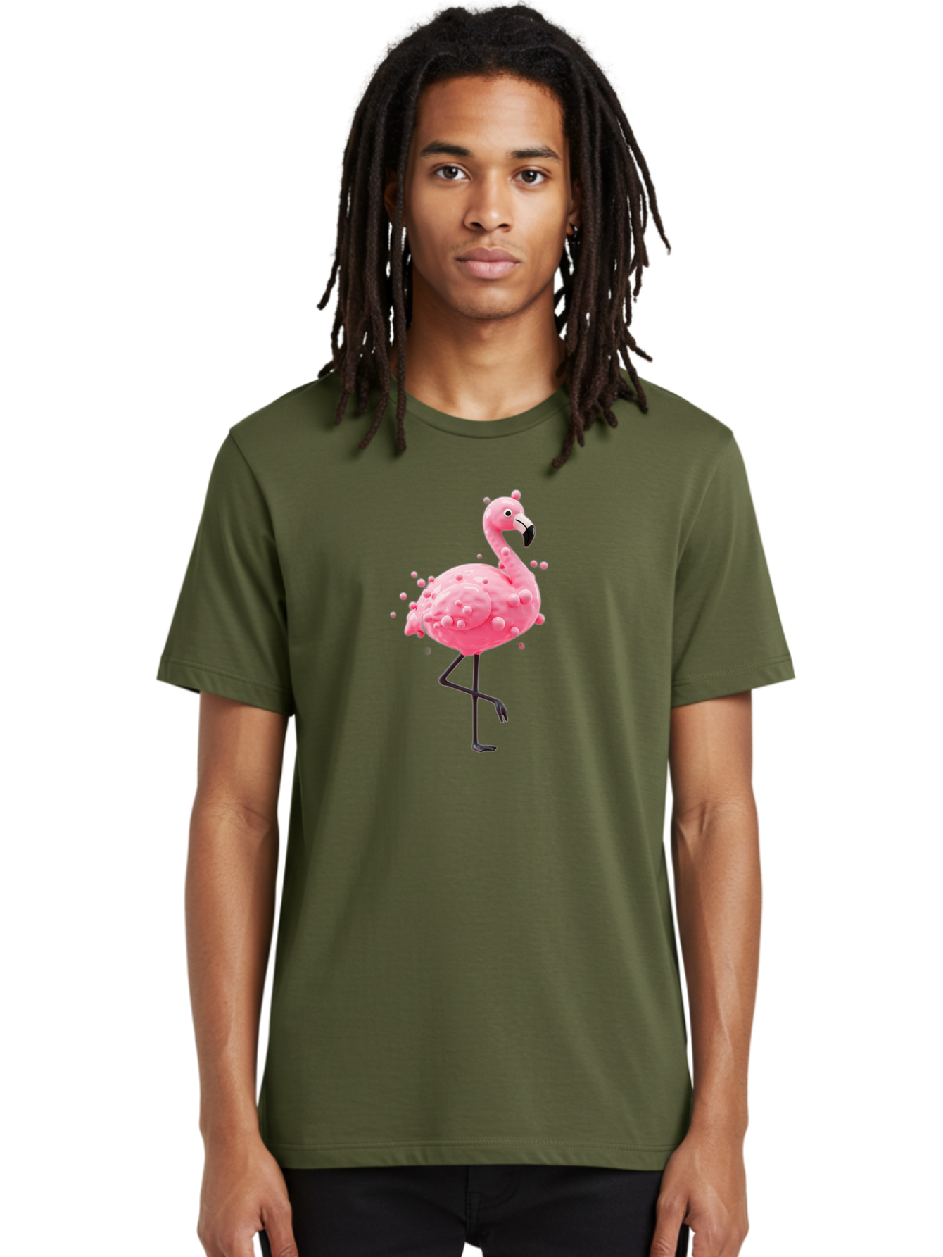 Pink-Flamingo-2 Men'S Graphic Tee, 100% Cotton, Comfortable Casual Summer Wear, Machine Washable, Vintage Camera, Old Camera, Antique Camera, Black Camera, Classic Photography, Photography Equipment, Nostalgic Device, Film Camera, Camera Art Bal115