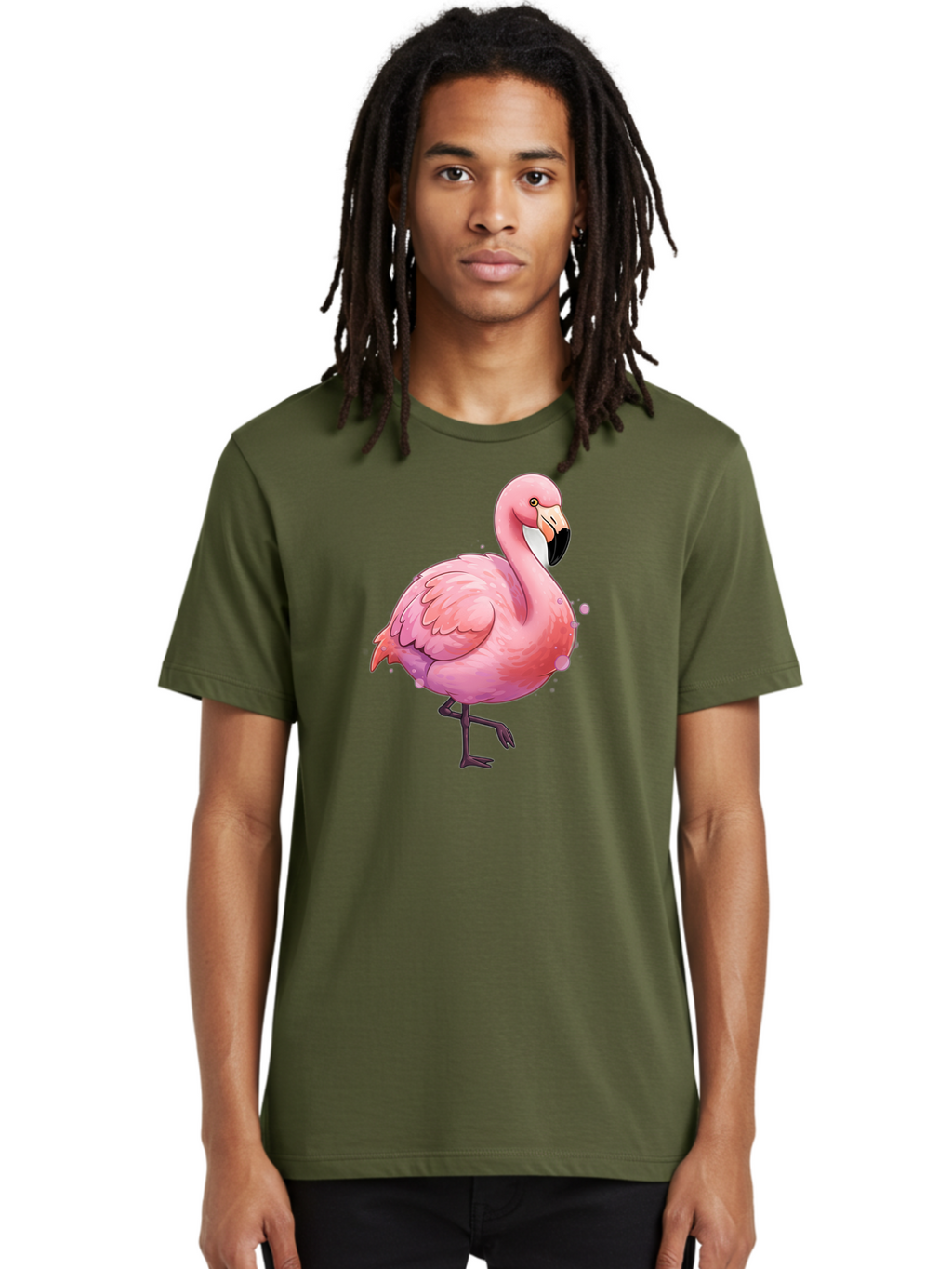 Pink-Flamingo-3 Men'S Graphic Tee, 100% Cotton, Comfortable Casual Summer Wear, Machine Washable, Vintage Camera, Old Camera, Antique Camera, Black Camera, Classic Photography, Photography Equipment, Nostalgic Device, Film Camera, Camera Art Bal116