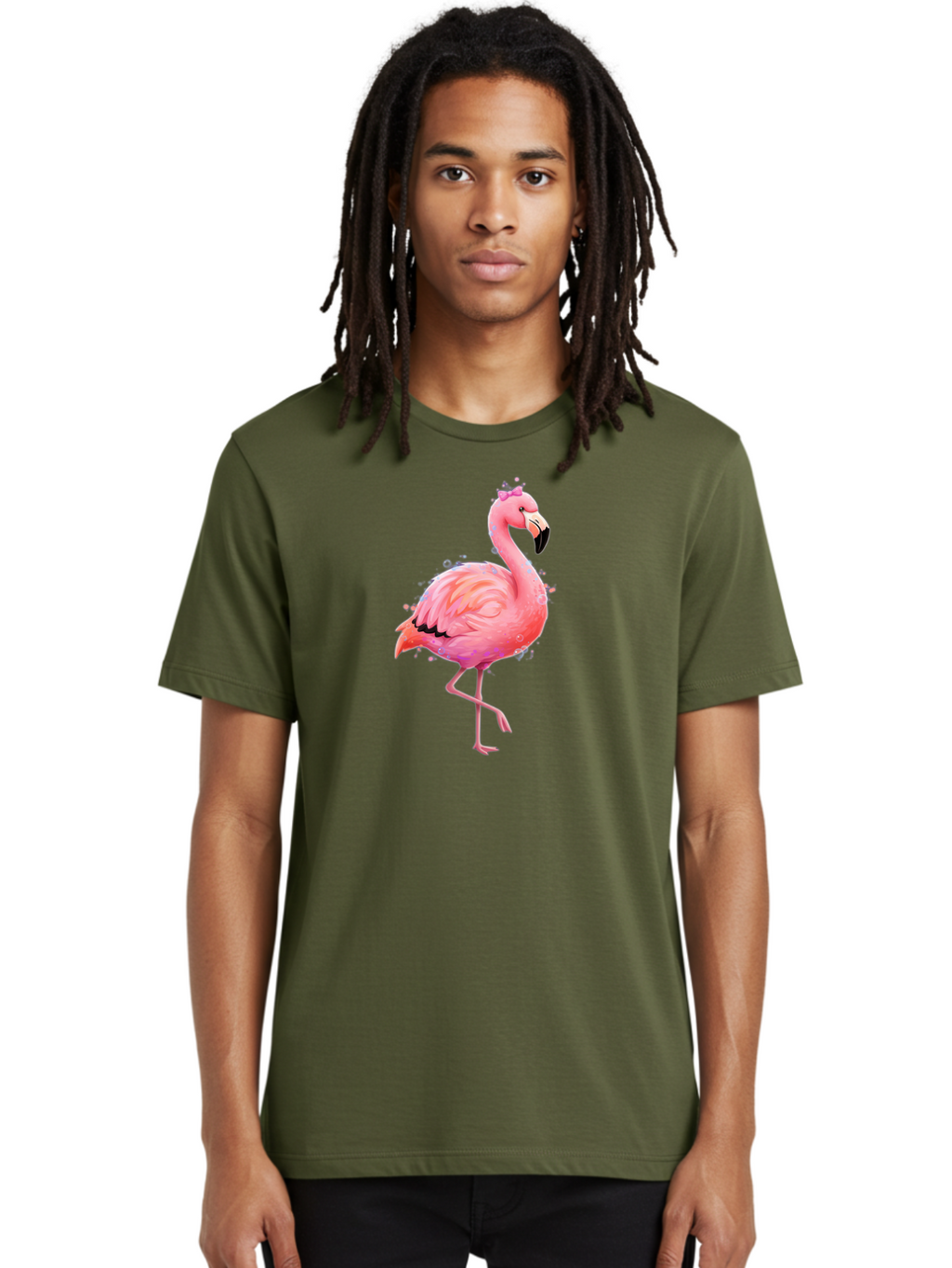 Pink-Flamingo-4 Men'S Graphic Tee, 100% Cotton, Comfortable Casual Summer Wear, Machine Washable, Vintage Camera, Old Camera, Antique Camera, Black Camera, Classic Photography, Photography Equipment, Nostalgic Device, Film Camera, Camera Art Bal117
