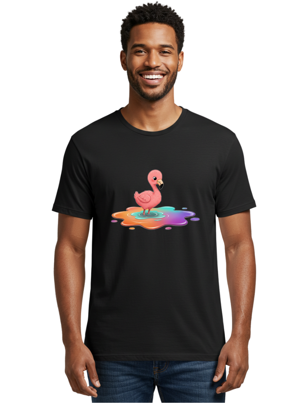 Pink-Flamingo-8 Men'S Graphic Tee, 100% Cotton, Comfortable Casual Summer Wear, Machine Washable, Vintage Camera, Old Camera, Antique Camera, Black Camera, Classic Photography, Photography Equipment, Nostalgic Device, Film Camera, Camera Art Bal121
