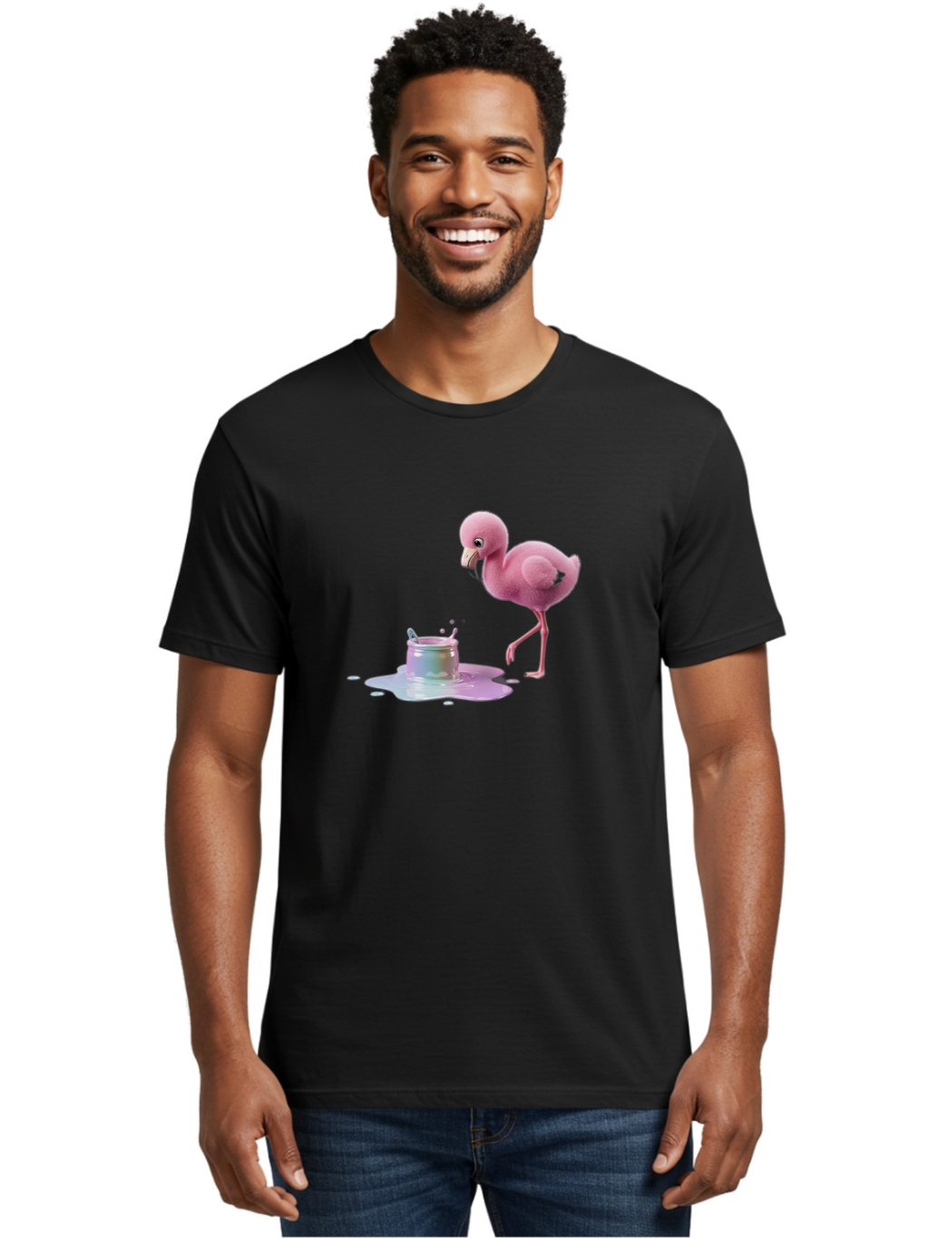 Pink-Flamingo-9 Men'S Graphic Tee, 100% Cotton, Comfortable Casual Summer Wear, Machine Washable, Vintage Camera, Old Camera, Antique Camera, Black Camera, Classic Photography, Photography Equipment, Nostalgic Device, Film Camera, Camera Art Bal122