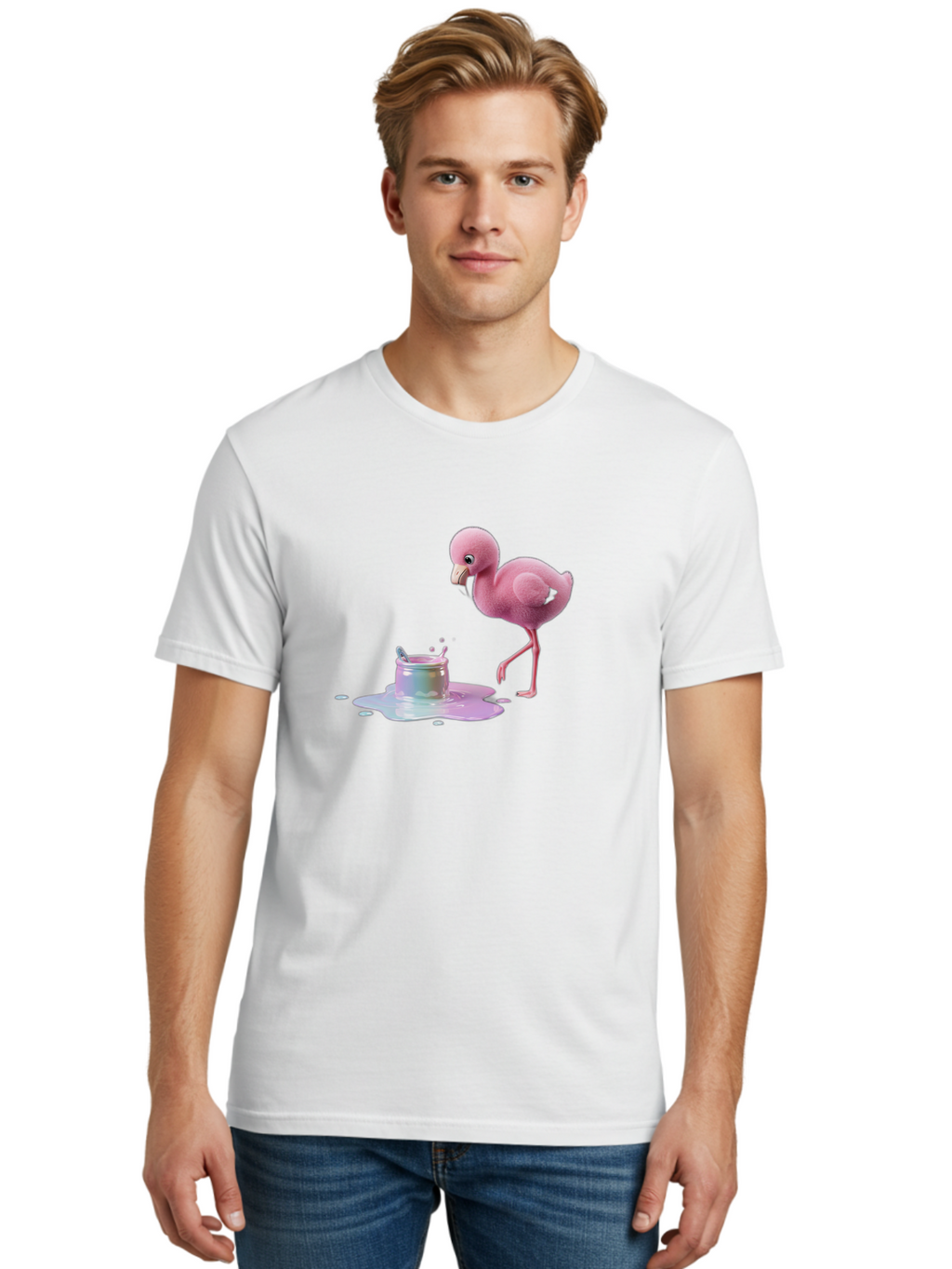 Pink-Flamingo-9 Men'S Graphic Tee, 100% Cotton, Comfortable Casual Summer Wear, Machine Washable, Vintage Camera, Old Camera, Antique Camera, Black Camera, Classic Photography, Photography Equipment, Nostalgic Device, Film Camera, Camera Art Bal122