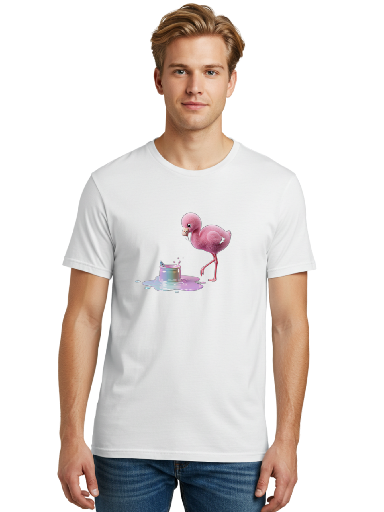 Pink-Flamingo-9 Men'S Graphic Tee, 100% Cotton, Comfortable Casual Summer Wear, Machine Washable, Vintage Camera, Old Camera, Antique Camera, Black Camera, Classic Photography, Photography Equipment, Nostalgic Device, Film Camera, Camera Art Bal122