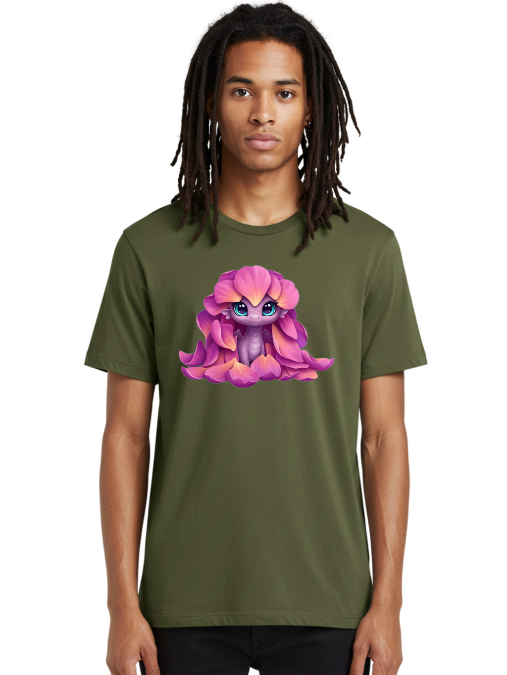 Pink-Flower-Dragon Men'S Graphic Tee, 100% Cotton, Comfortable Casual Summer Wear, Machine Washable, Vintage Camera, Old Camera, Antique Camera, Black Camera, Classic Photography, Photography Equipment, Nostalgic Device, Film Camera, Bal124