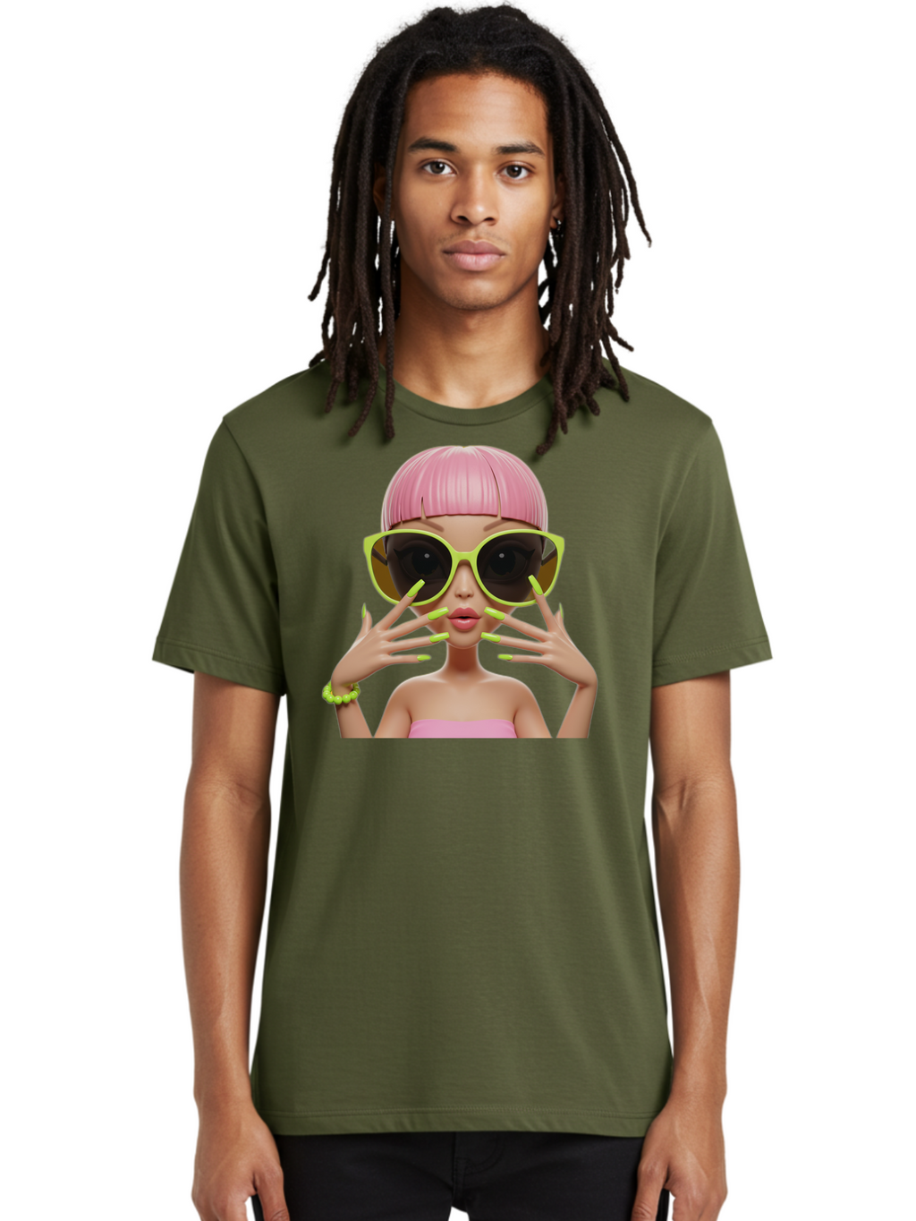 Pink-Hair-Doll Men'S Graphic Tee, 100% Cotton, Comfortable Casual Summer Wear, Machine Washable, Vintage Camera, Old Camera, Antique Camera, Black Camera, Classic Photography, Photography Equipment, Nostalgic Device, Film Camera, Camera Art Bal129