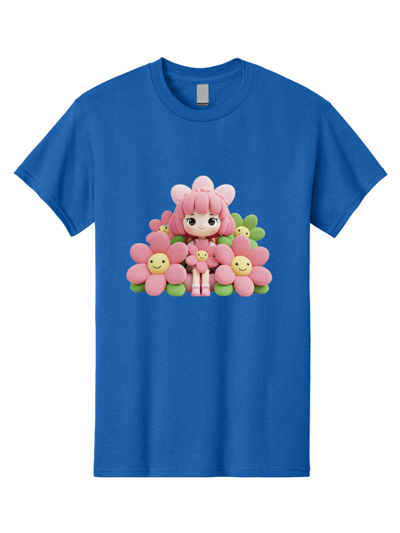 Pink-Haired-Doll-In-Flowers Men'S Graphic Tee, 100% Cotton, Comfortable Casual Summer Wear, Machine Washable, Vintage Camera, Old Camera, Antique Camera, Black Camera, Classic Photography, Photography Equipment, Nostalgic Device, Film Camera, Bal130