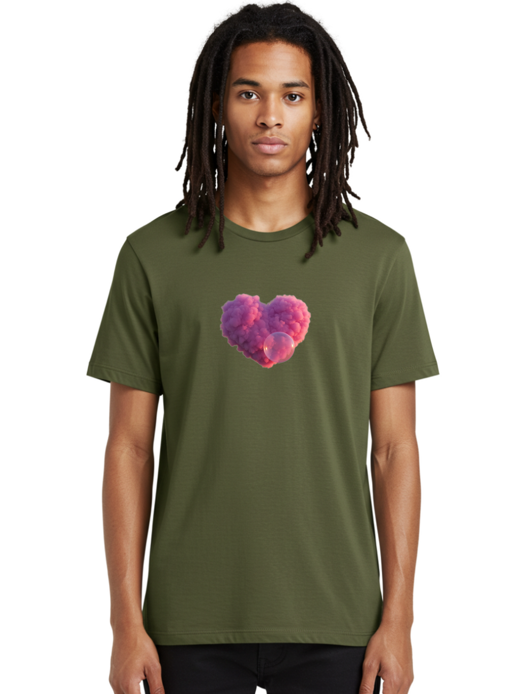 Pink-Heart-With-Bubble Men'S Graphic Tee, 100% Cotton, Comfortable Casual Summer Wear, Machine Washable, Vintage Camera, Old Camera, Antique Camera, Black Camera, Classic Photography, Photography Equipment, Nostalgic Device, Film Camera, Bal132