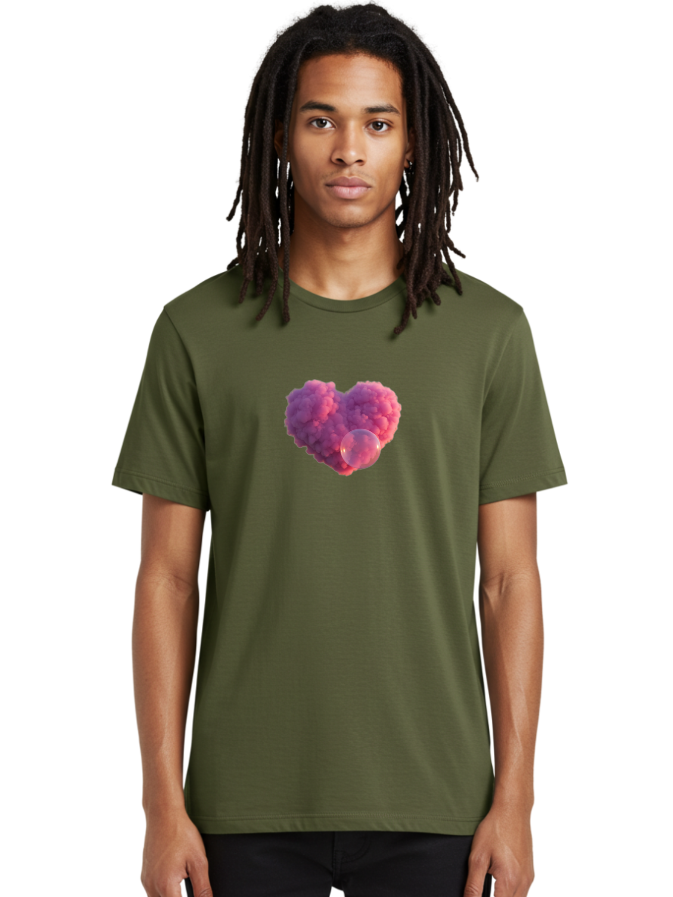 Pink-Heart-With-Bubble Men'S Graphic Tee, 100% Cotton, Comfortable Casual Summer Wear, Machine Washable, Vintage Camera, Old Camera, Antique Camera, Black Camera, Classic Photography, Photography Equipment, Nostalgic Device, Film Camera, Bal132