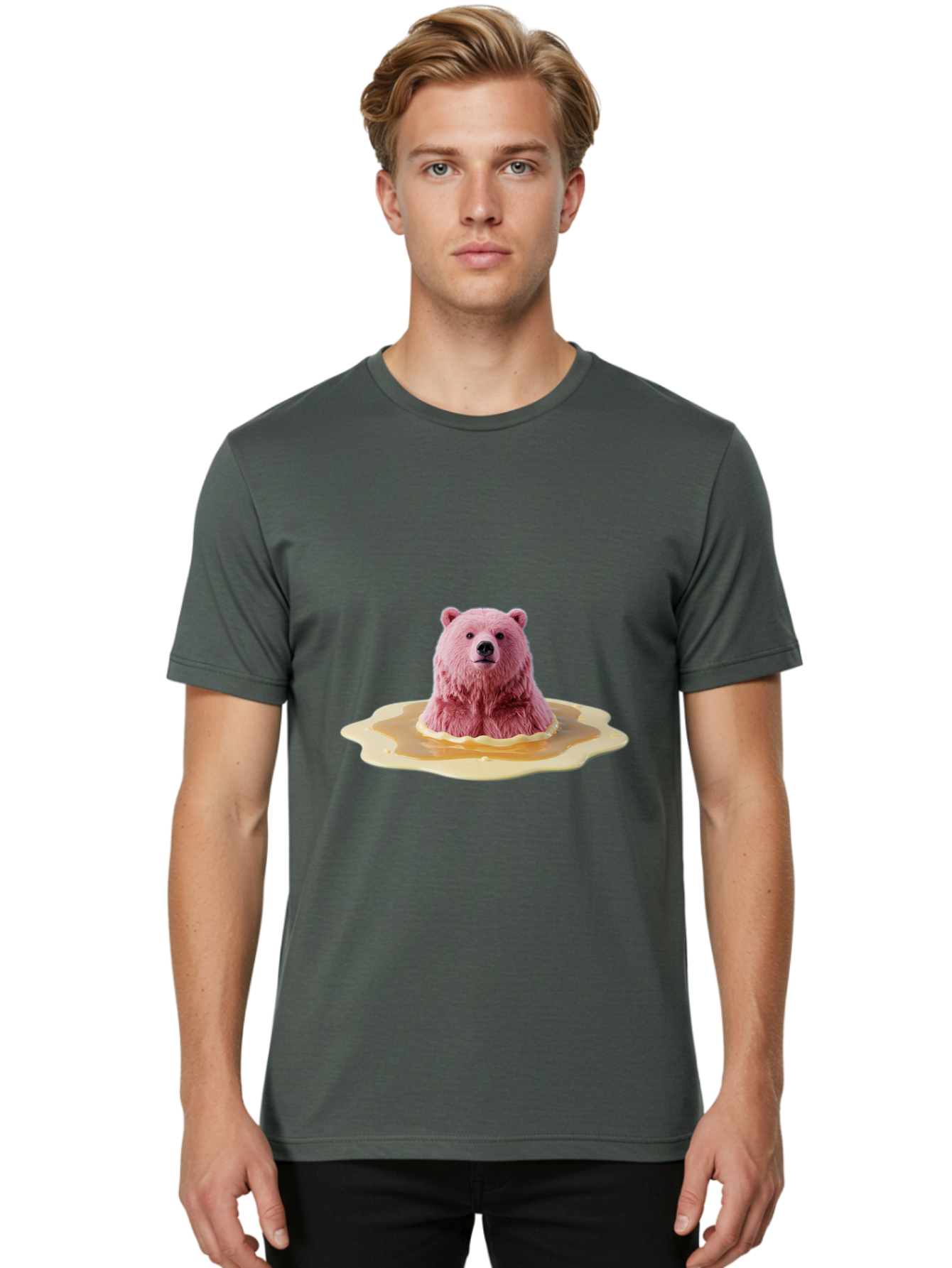 Pink-Polar-Bear Men'S Graphic Tee, 100% Cotton, Comfortable Casual Summer Wear, Machine Washable, Vintage Camera, Old Camera, Antique Camera, Black Camera, Classic Photography, Photography Equipment, Nostalgic Device, Film Camera, Camera Art Bal143