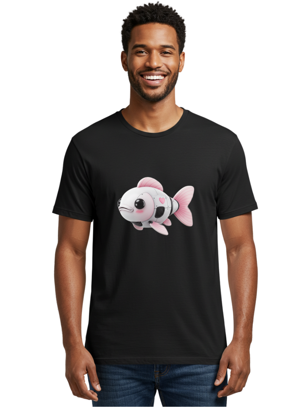 Pink-Robot-Fish Men'S Graphic Tee, 100% Cotton, Comfortable Casual Summer Wear, Machine Washable, Vintage Camera, Old Camera, Antique Camera, Black Camera, Classic Photography, Photography Equipment, Nostalgic Device, Film Camera, Camera Art Bal144
