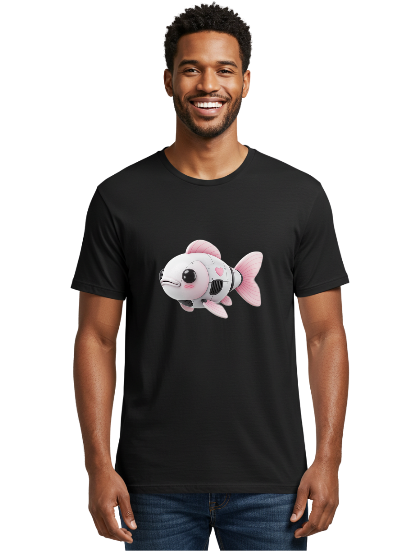 Pink-Robot-Fish Men'S Graphic Tee, 100% Cotton, Comfortable Casual Summer Wear, Machine Washable, Vintage Camera, Old Camera, Antique Camera, Black Camera, Classic Photography, Photography Equipment, Nostalgic Device, Film Camera, Camera Art Bal144