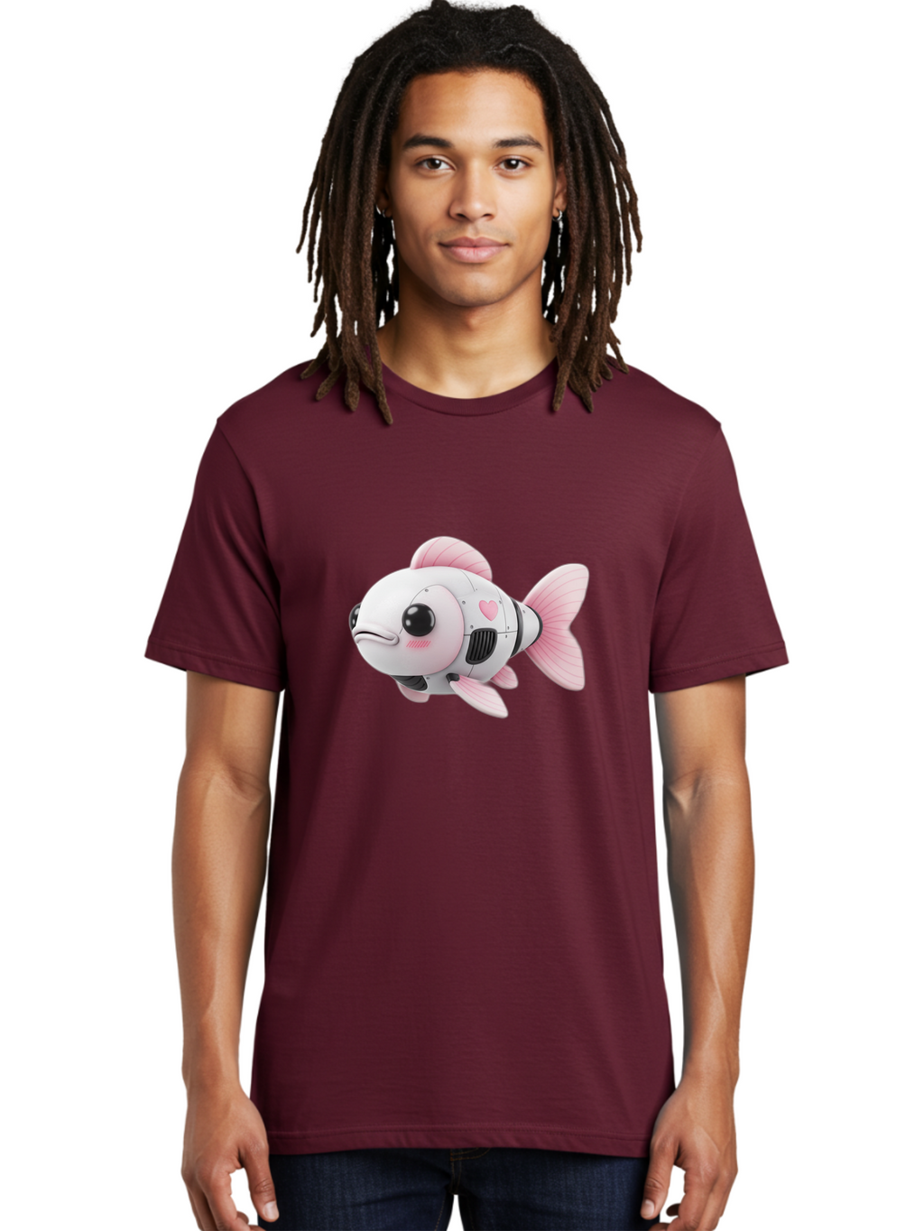 Pink-Robot-Fish Men'S Graphic Tee, 100% Cotton, Comfortable Casual Summer Wear, Machine Washable, Vintage Camera, Old Camera, Antique Camera, Black Camera, Classic Photography, Photography Equipment, Nostalgic Device, Film Camera, Camera Art Bal144